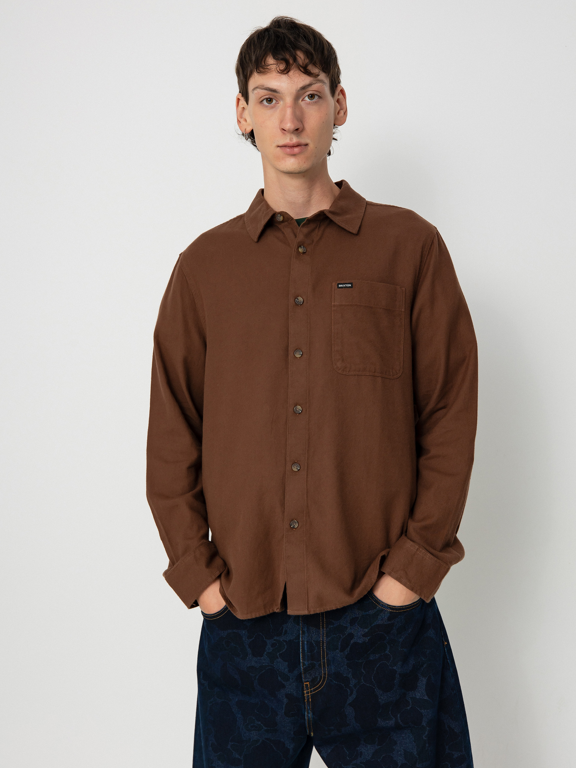 Košile Brixton Hasting Lw Flannel (pinecone brown)