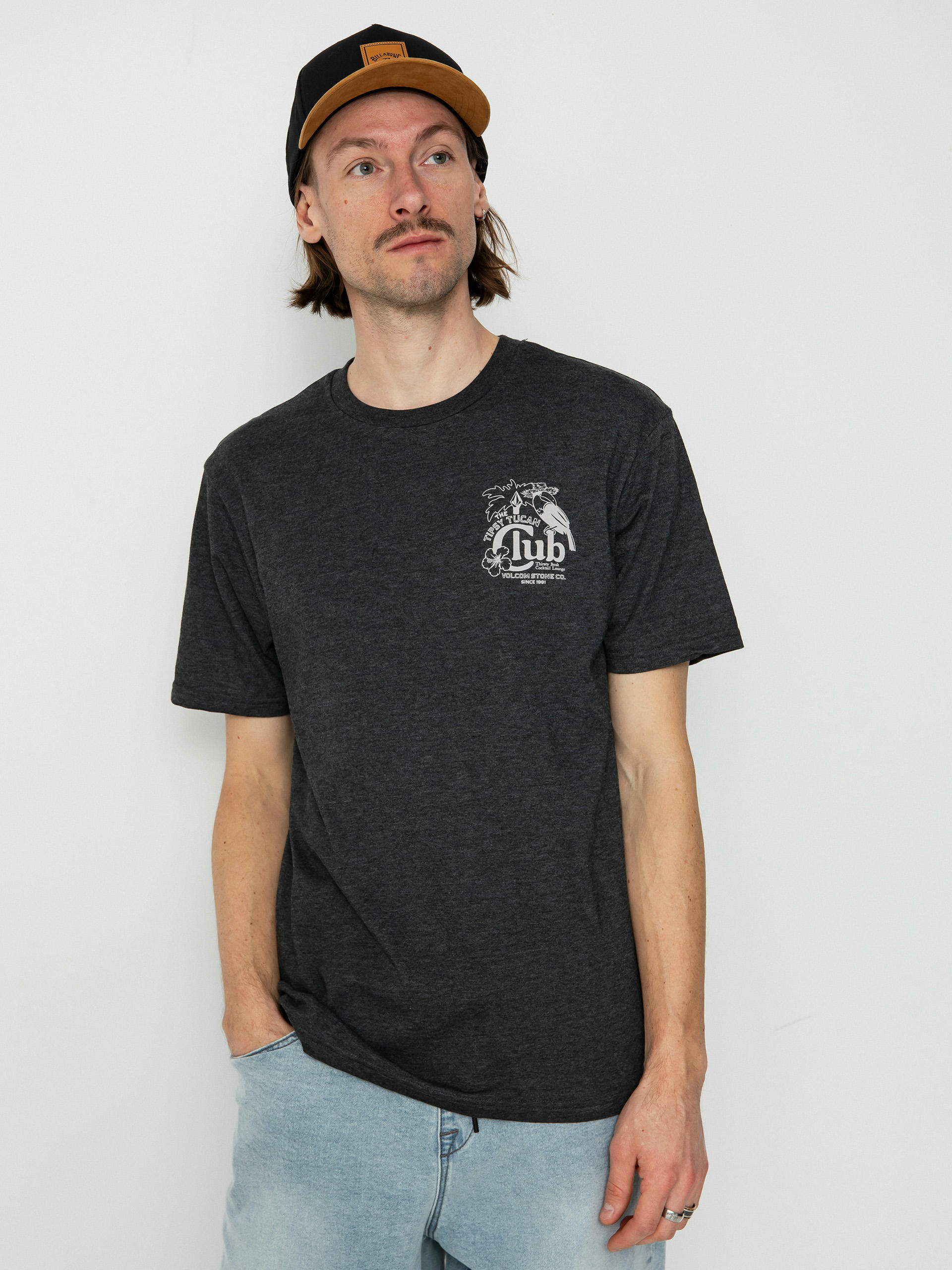 Tričko Volcom Tispy Tucan Hth (heather black)