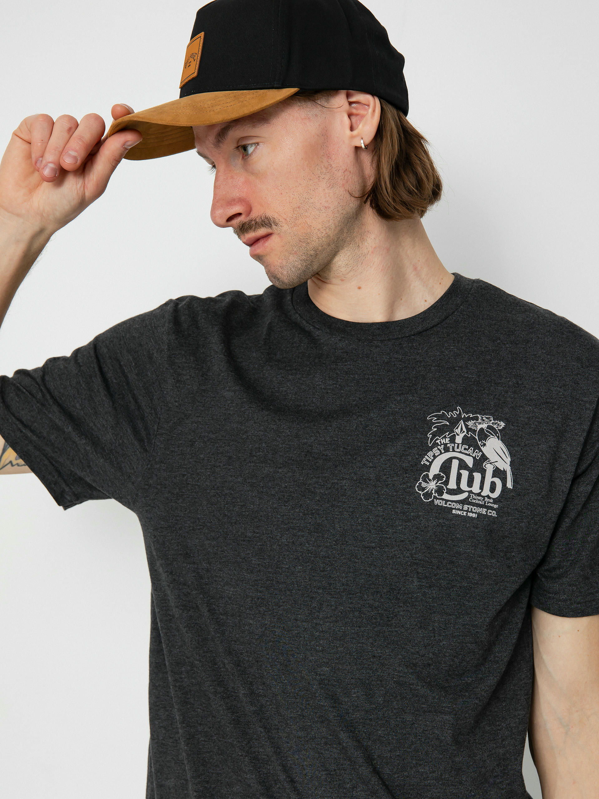 Tričko Volcom Tispy Tucan Hth (heather black)