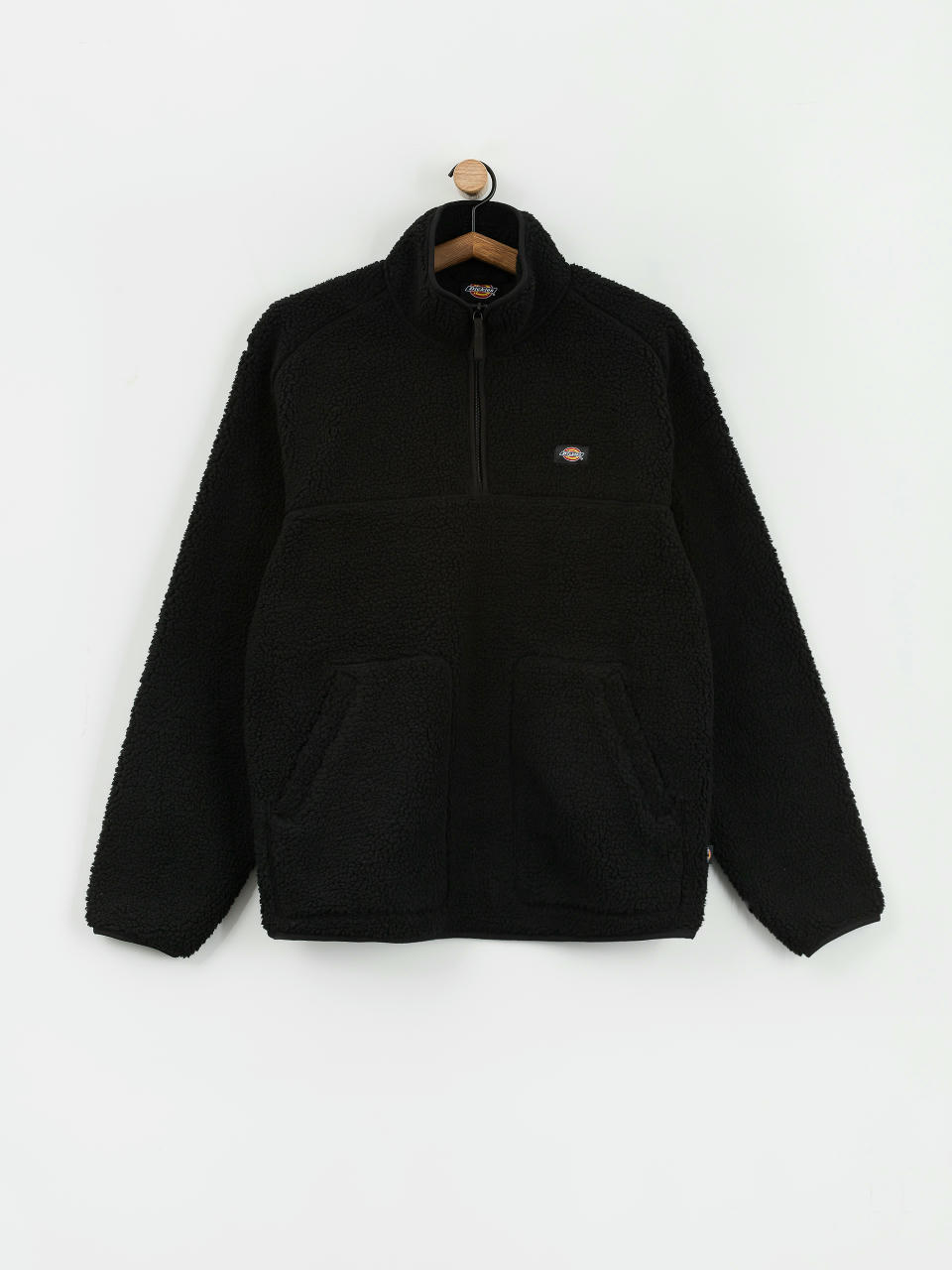 Pánský Fleecová mikina Dickies Mount Hope Quarter Zip (black)