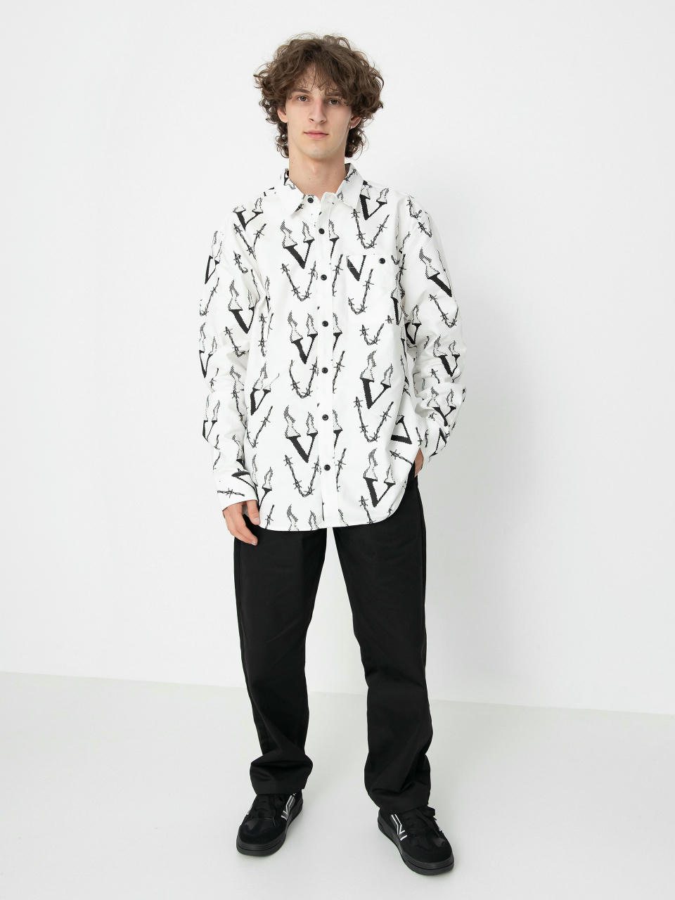 Košile Volcom Fergadelic Woven Ls (white)