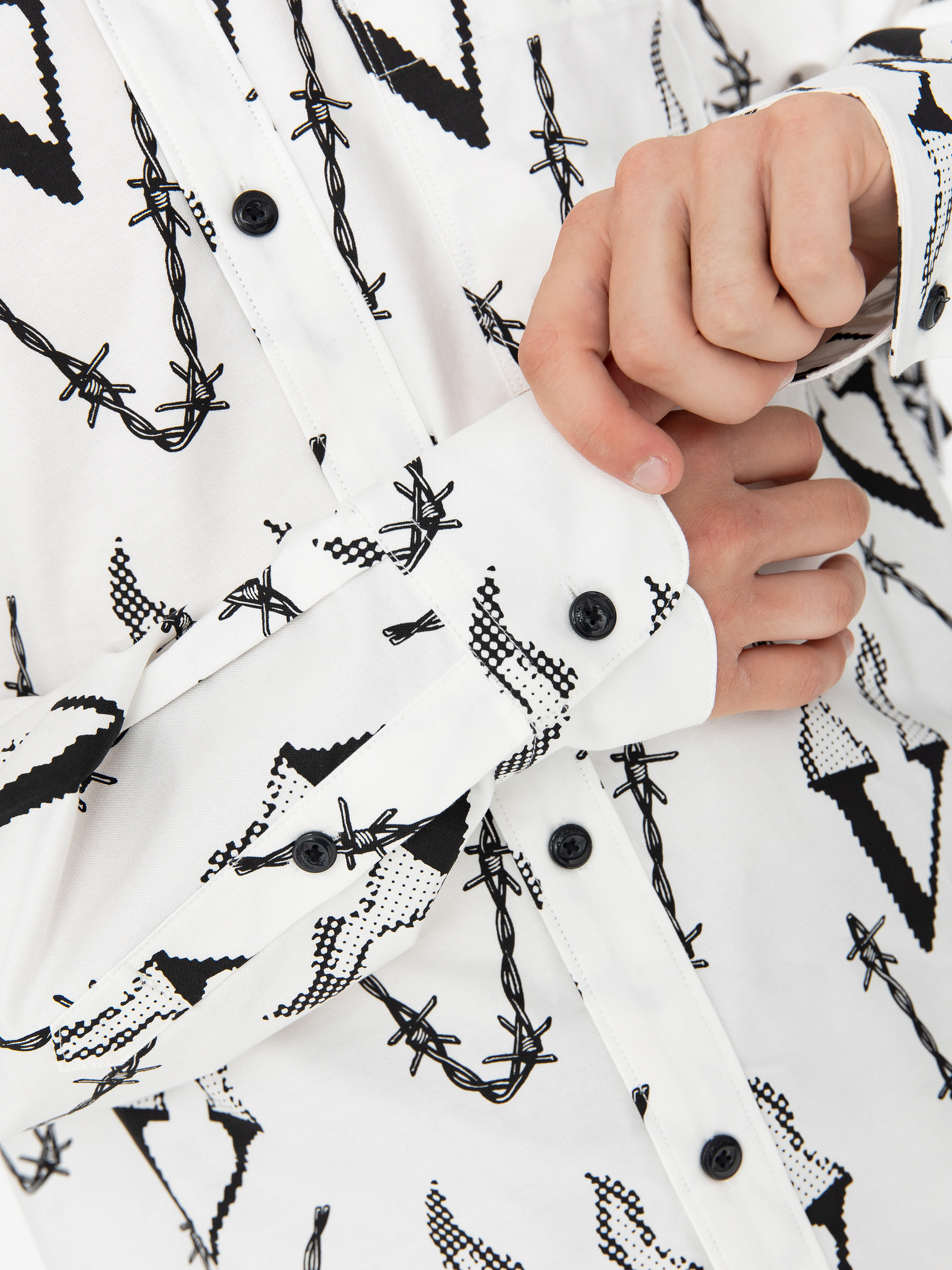 Košile Volcom Fergadelic Woven Ls (white)