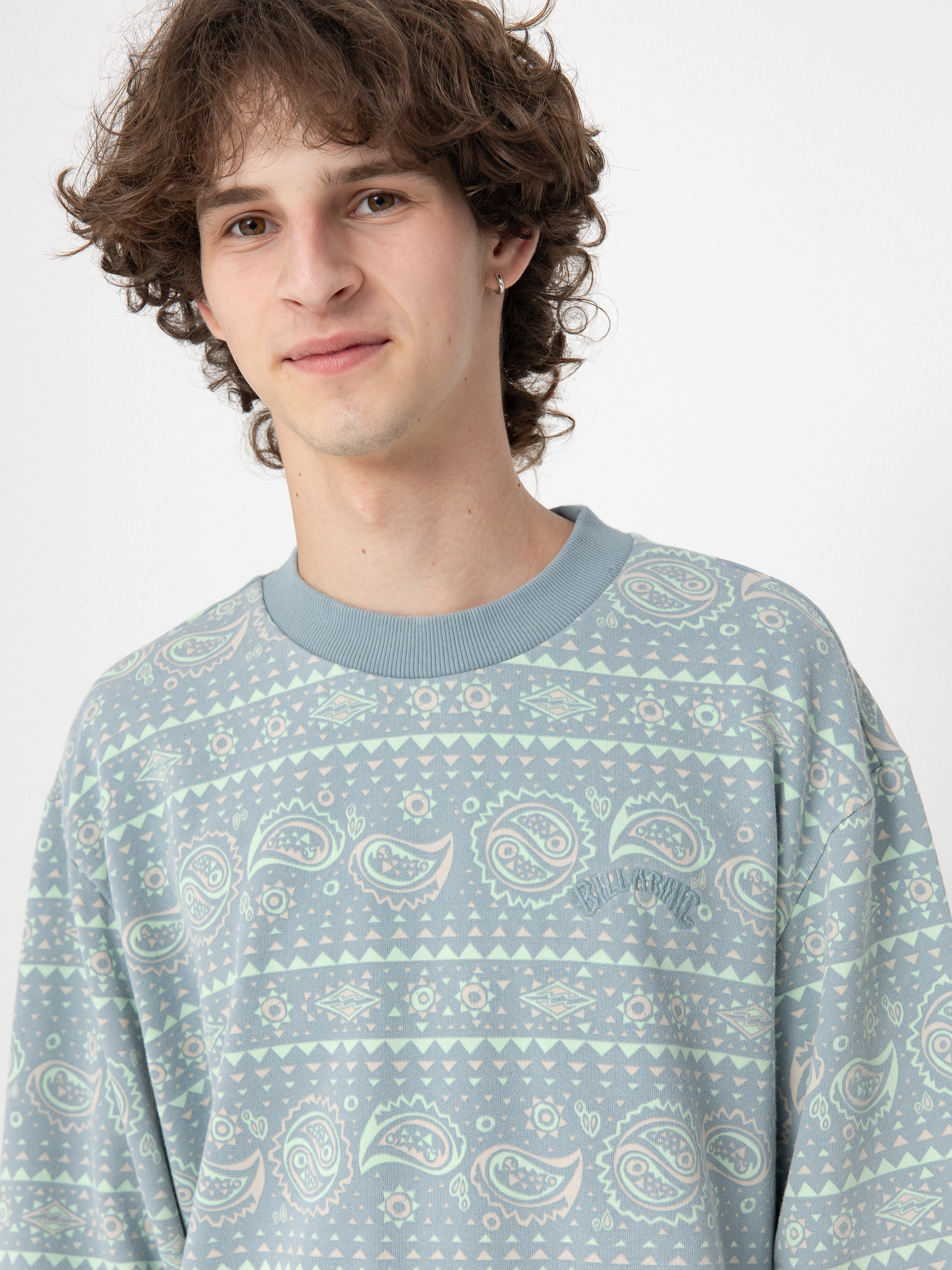 Mikina Billabong Halfrack Crew (washed blue)