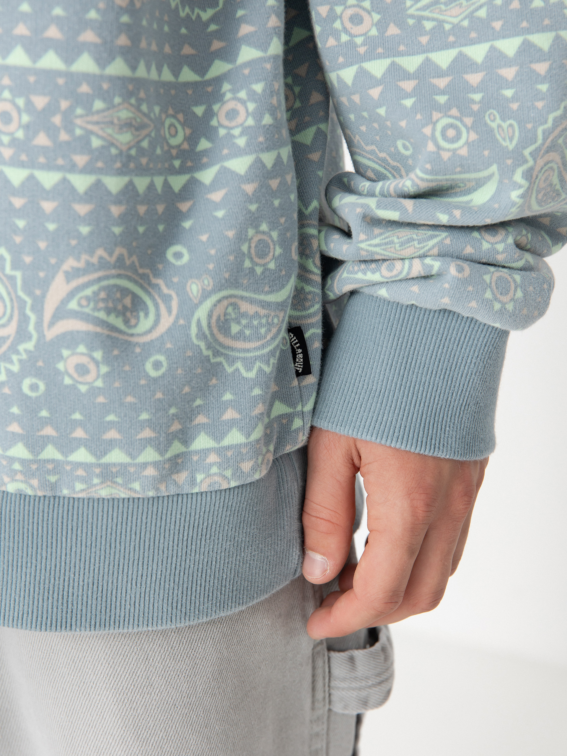 Mikina Billabong Halfrack Crew (washed blue)