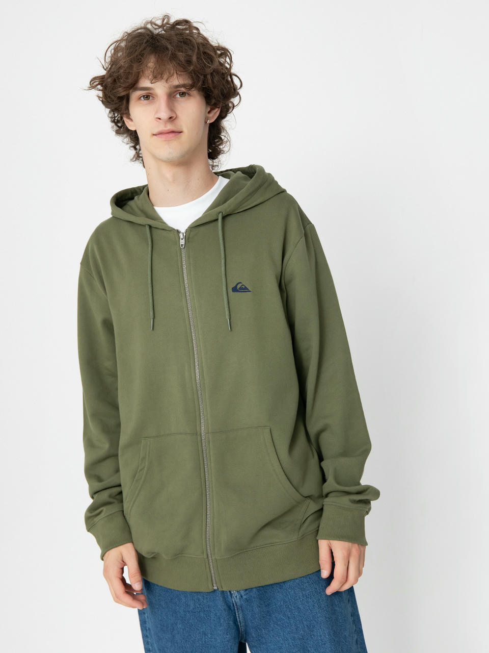 Mikina s kapucí Quiksilver Basic ZHD (four leaf clover)