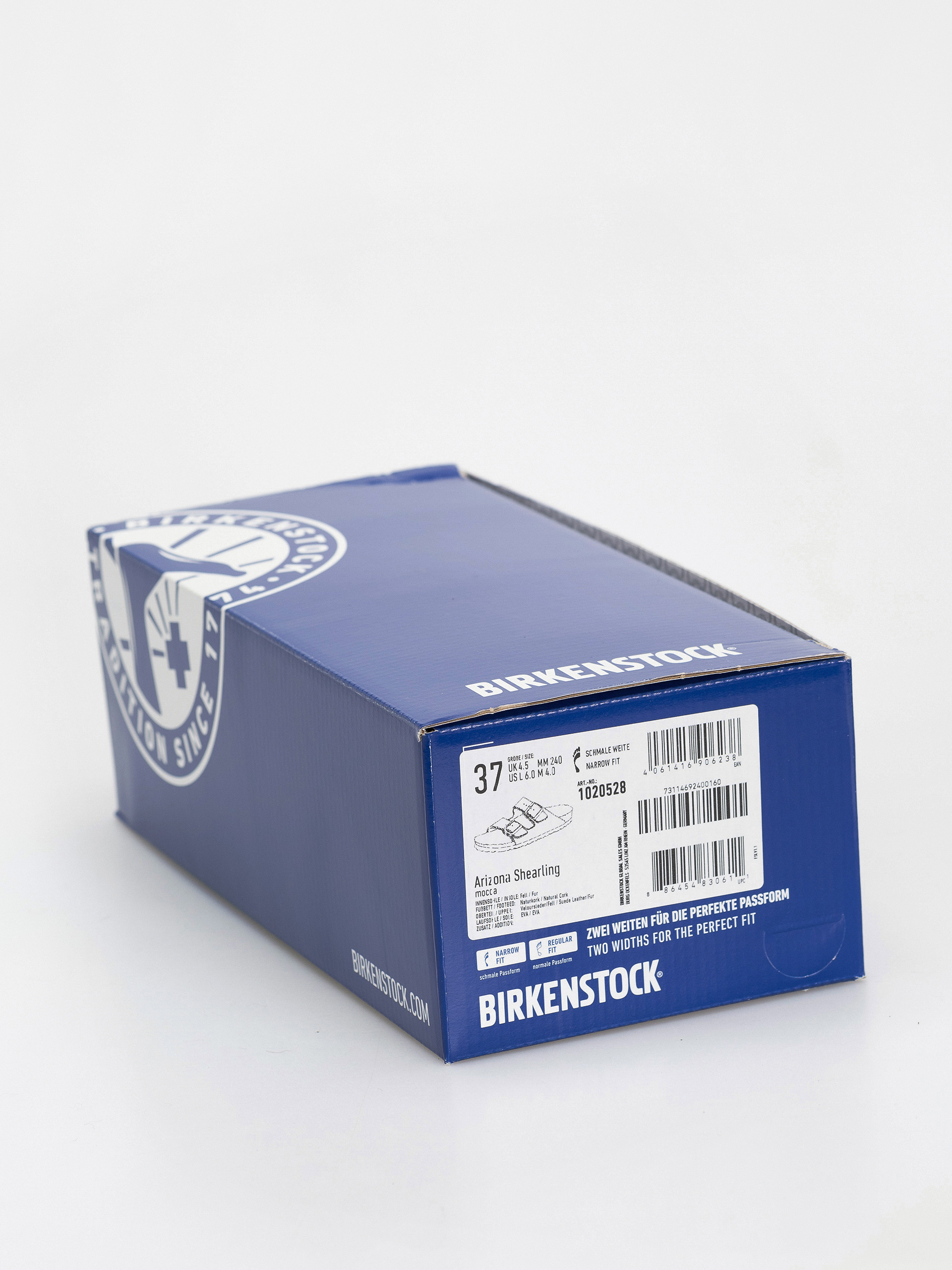 Plážovky Birkenstock Arizona Shearling Suede Leather Fur Narrow Wmn (mocha)