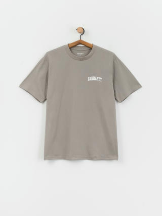 Tričko Carhartt WIP University Script (misty grey/white)