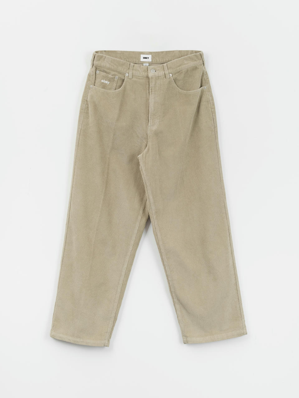 Kalhoty OBEY Bigwig Baggy Corduroy (abbey stone)