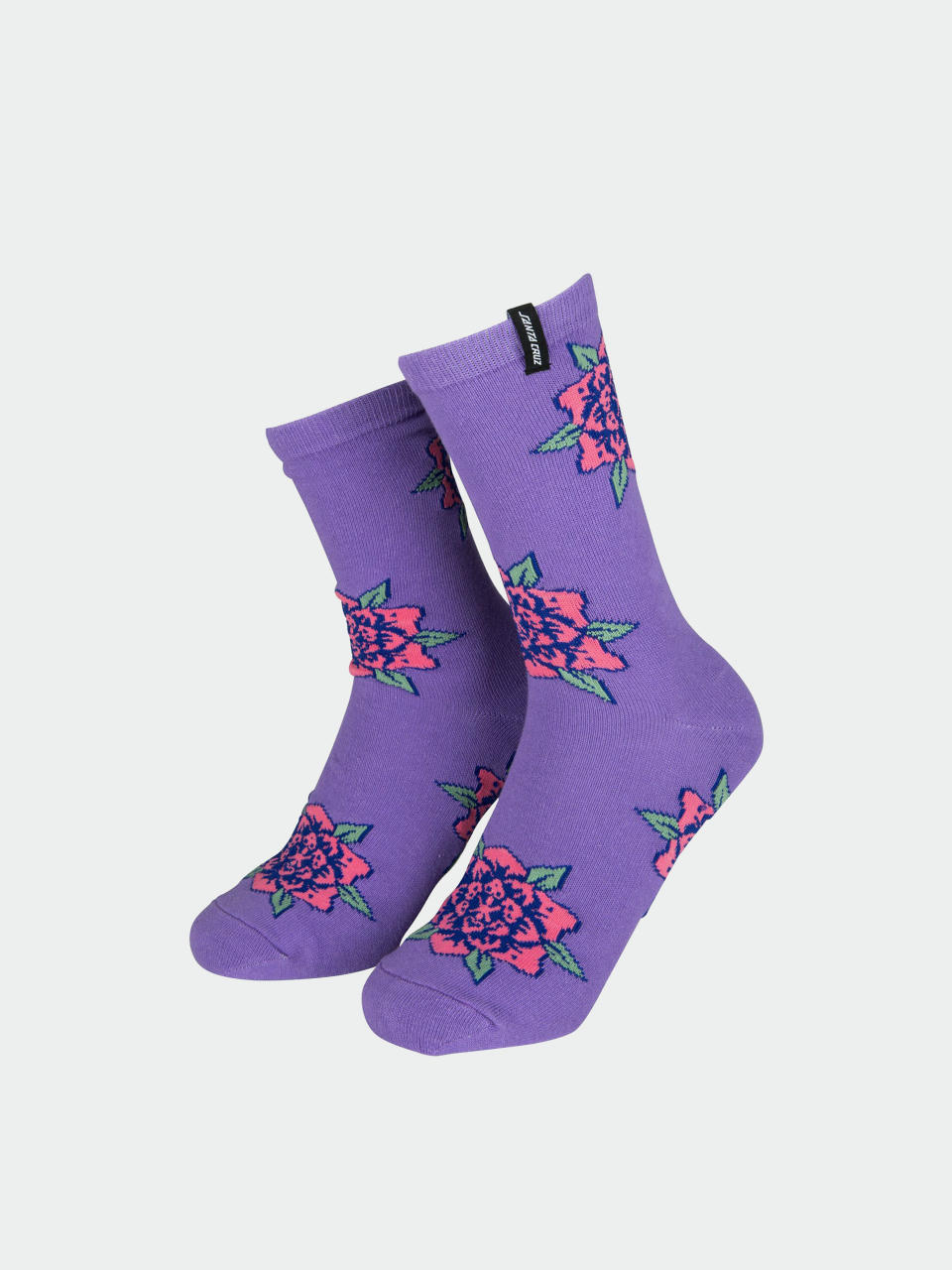 Ponožky Santa Cruz Flower Set 2 Pack Wmn (purple/washed black)