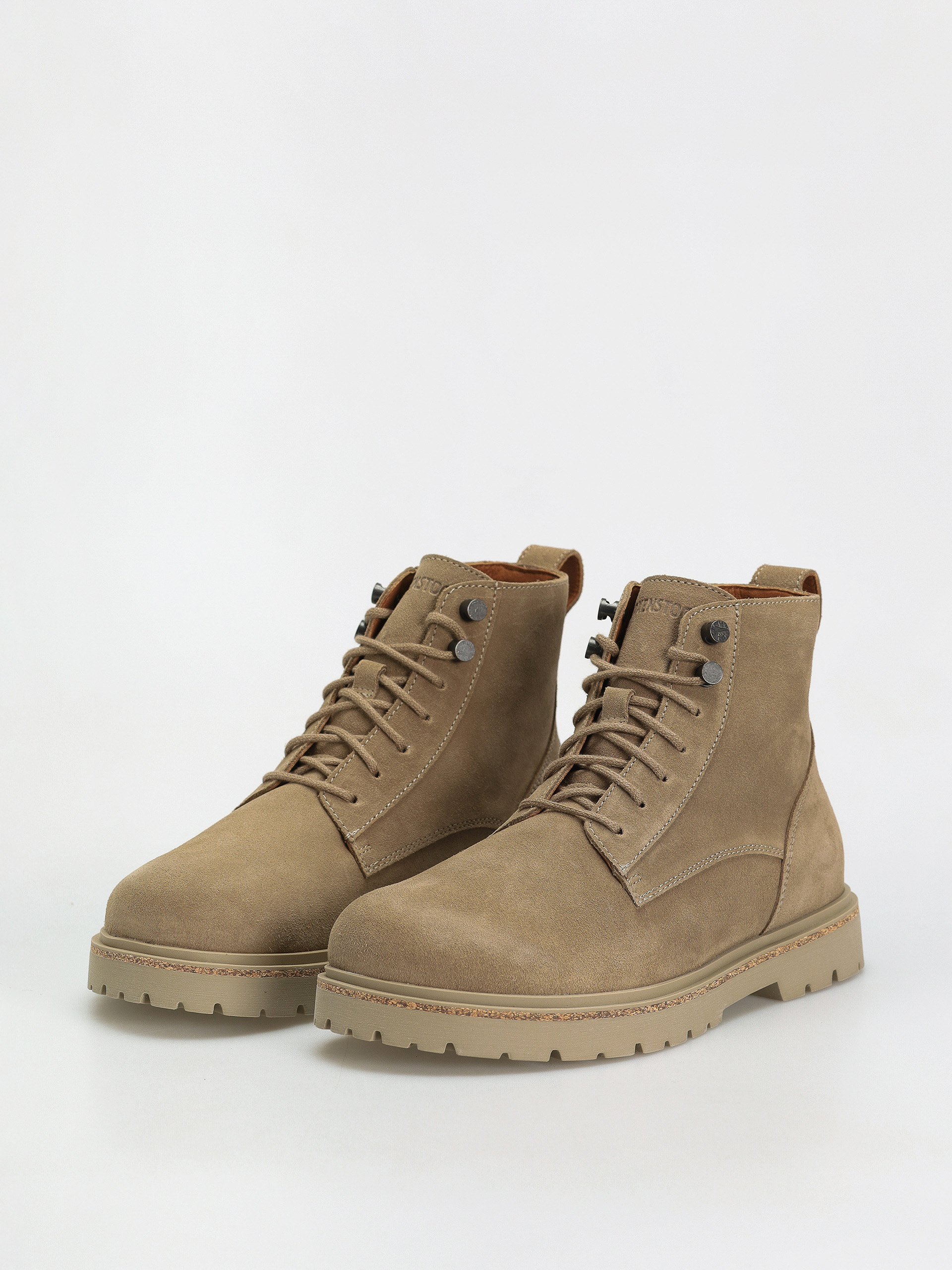 Boty Birkenstock Highwood Lace Mid Suede Leather Regular (taupe)