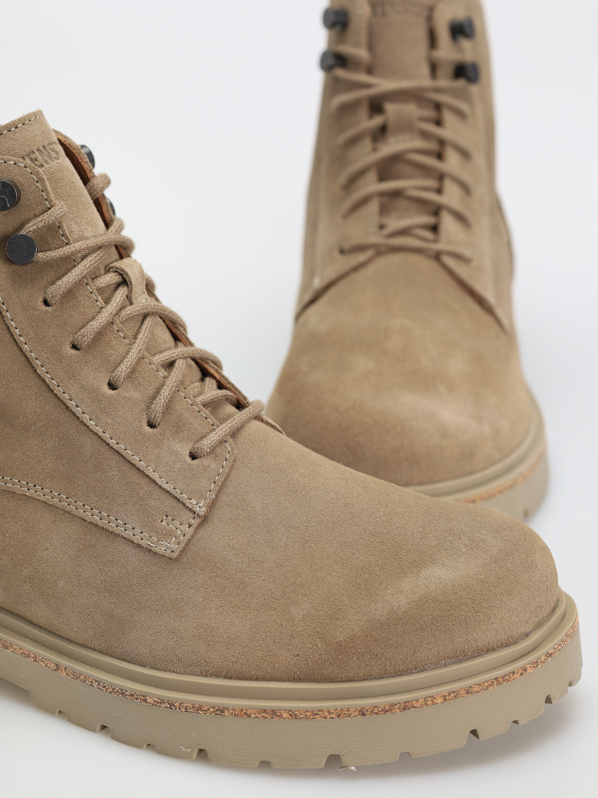 Boty Birkenstock Highwood Lace Mid Suede Leather Regular (taupe)