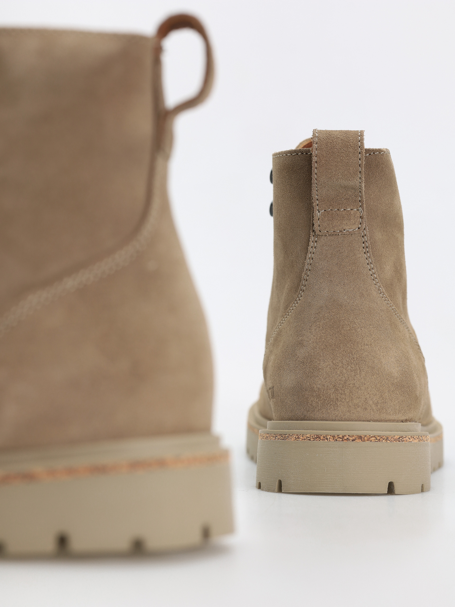 Boty Birkenstock Highwood Lace Mid Suede Leather Regular (taupe)