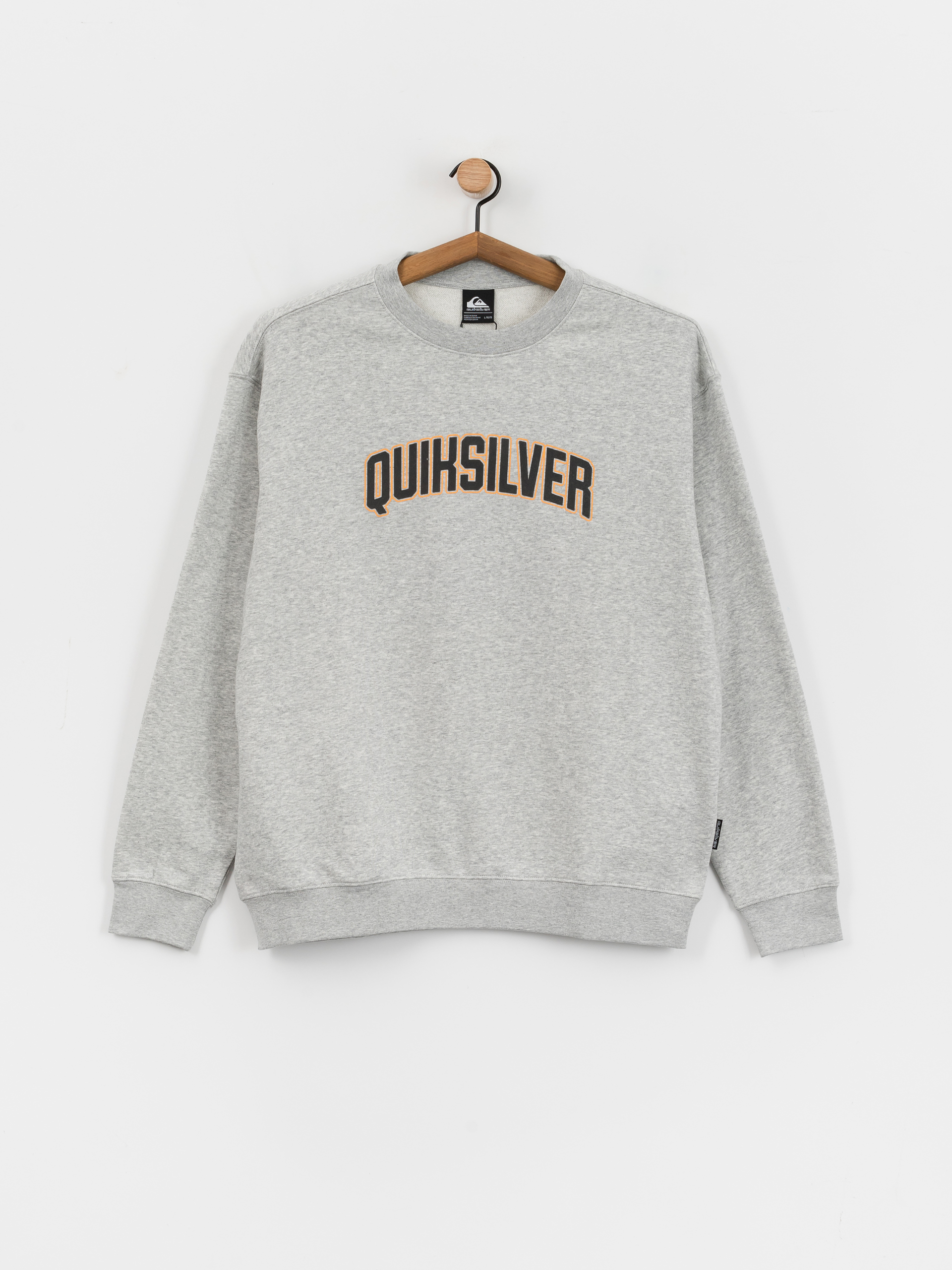 Mikina Quiksilver Graphic Crew (light grey heather)