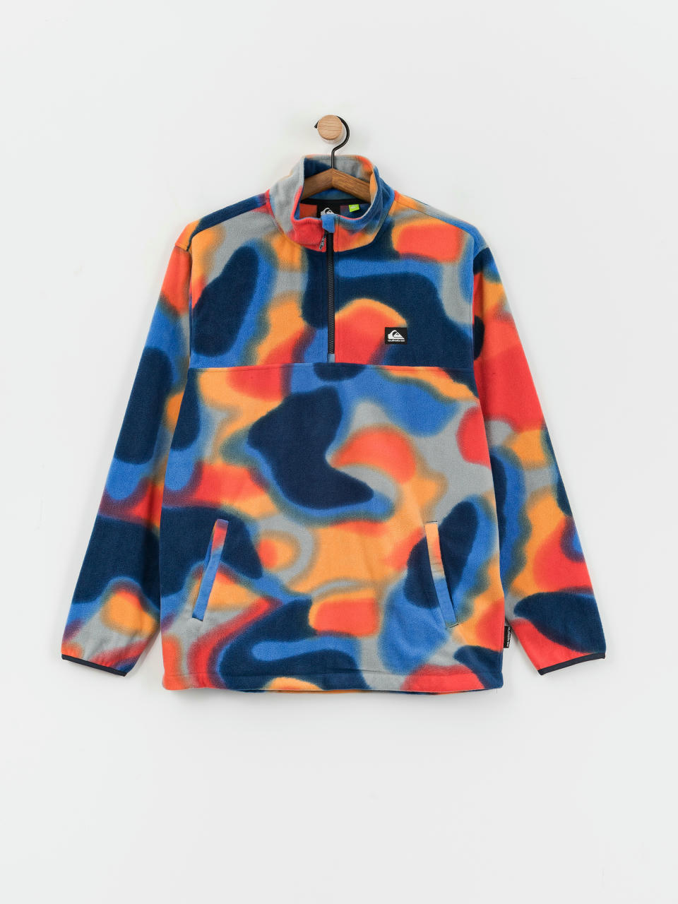 Fleecová mikina Quiksilver Surf Days 1/2 Zip (surf days spray camo)