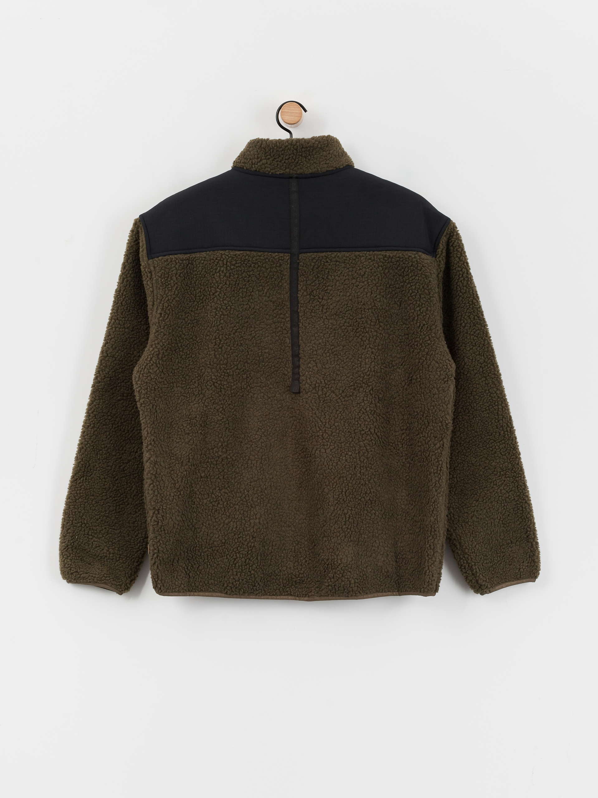 Pánský Fleecová mikina Quiksilver Shallow Water FZ (canteen)