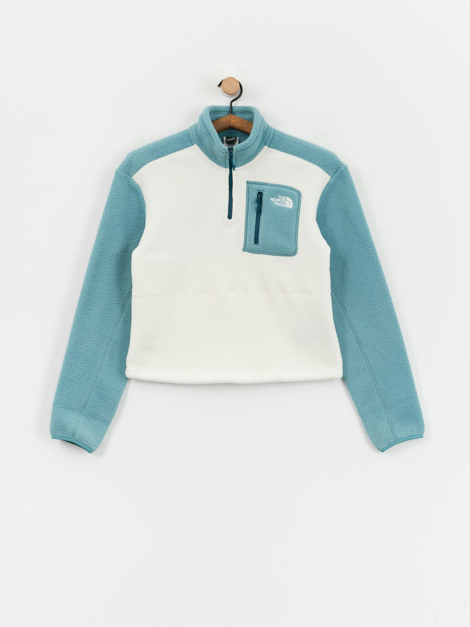 Fleecová mikina The North Face Yumiori 1/4 Zip Wmn (algae blue/white dune/m)