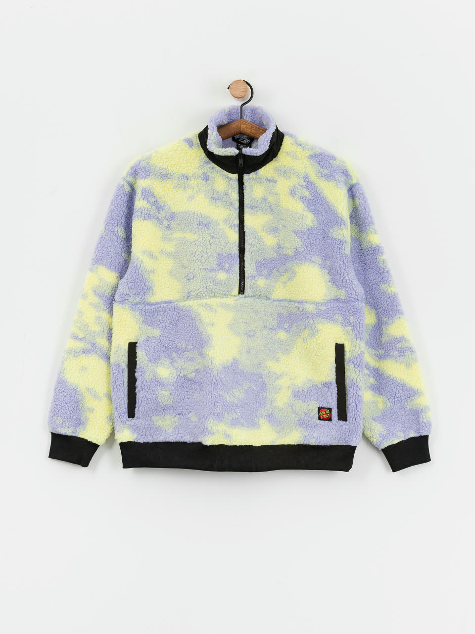 Bunda Santa Cruz Astra Sherpa Fleece Wmn (purple/yellow tie dye)