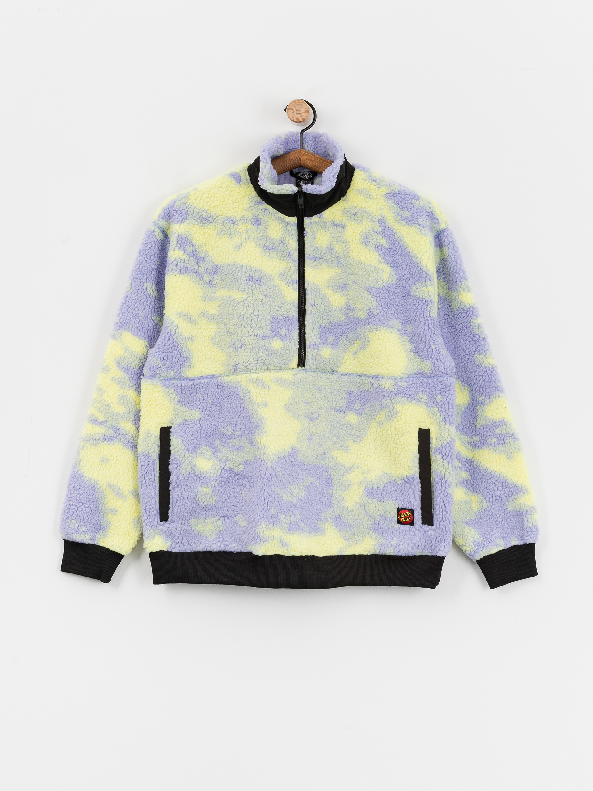 Bunda Santa Cruz Astra Sherpa Fleece Wmn (purple/yellow tie dye)