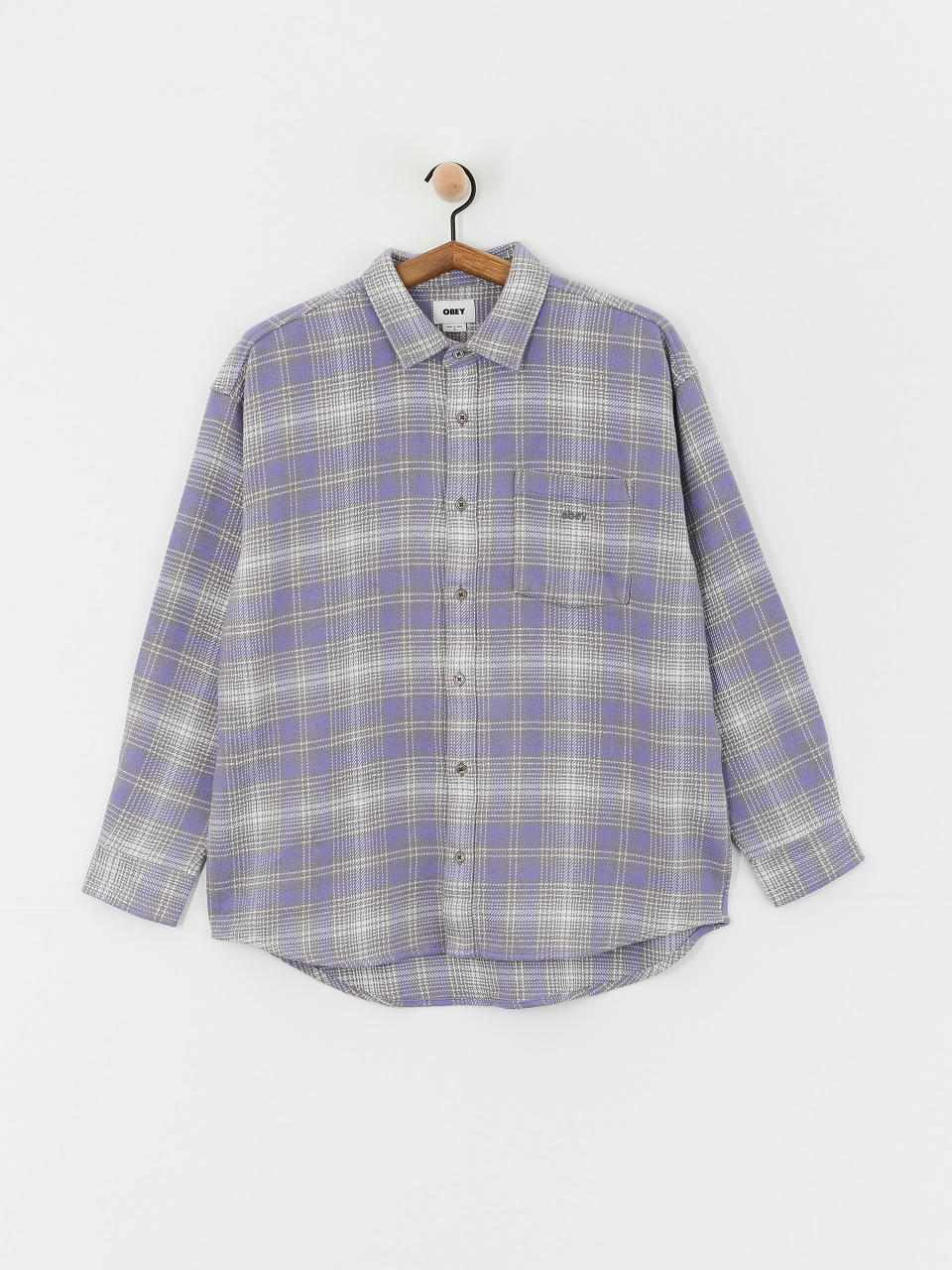 Košile OBEY Belmont Plaid Wmn (aster purple)