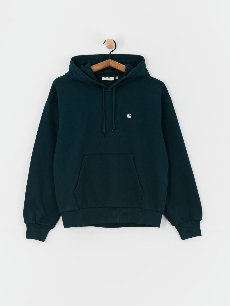 Mikina s kapucí Carhartt WIP Casey HD Wmn (duck blue/silver)