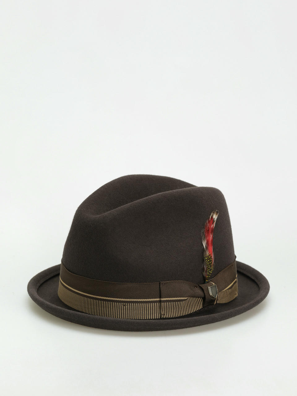 Klobouk Brixton 20Th Anniversary Gain Fedora (chocolate/gold)