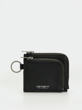 Peněženka Carhartt WIP Double Vegas Zip (black/silver)