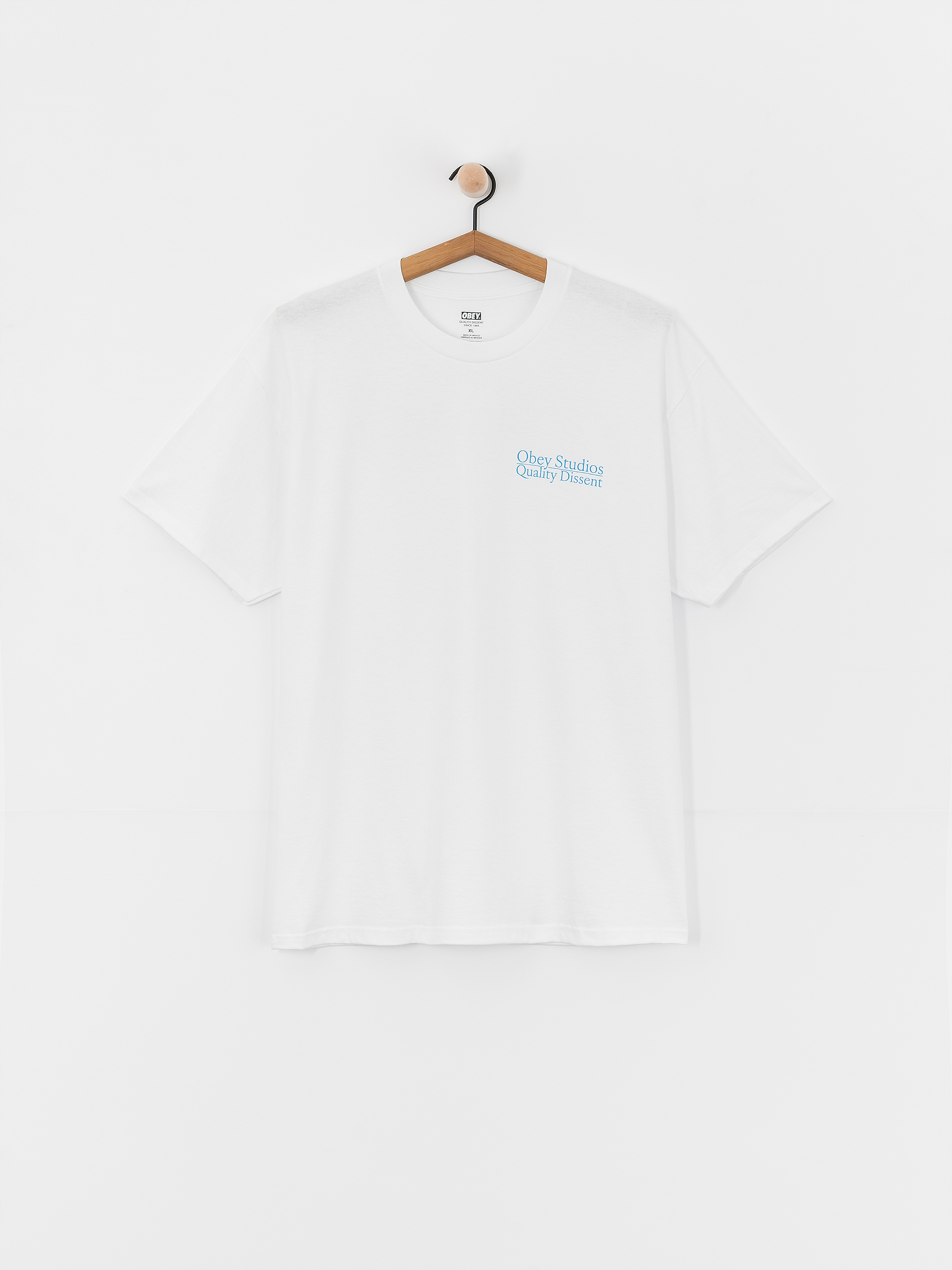 Tričko OBEY Studios Quality Dissent (white)