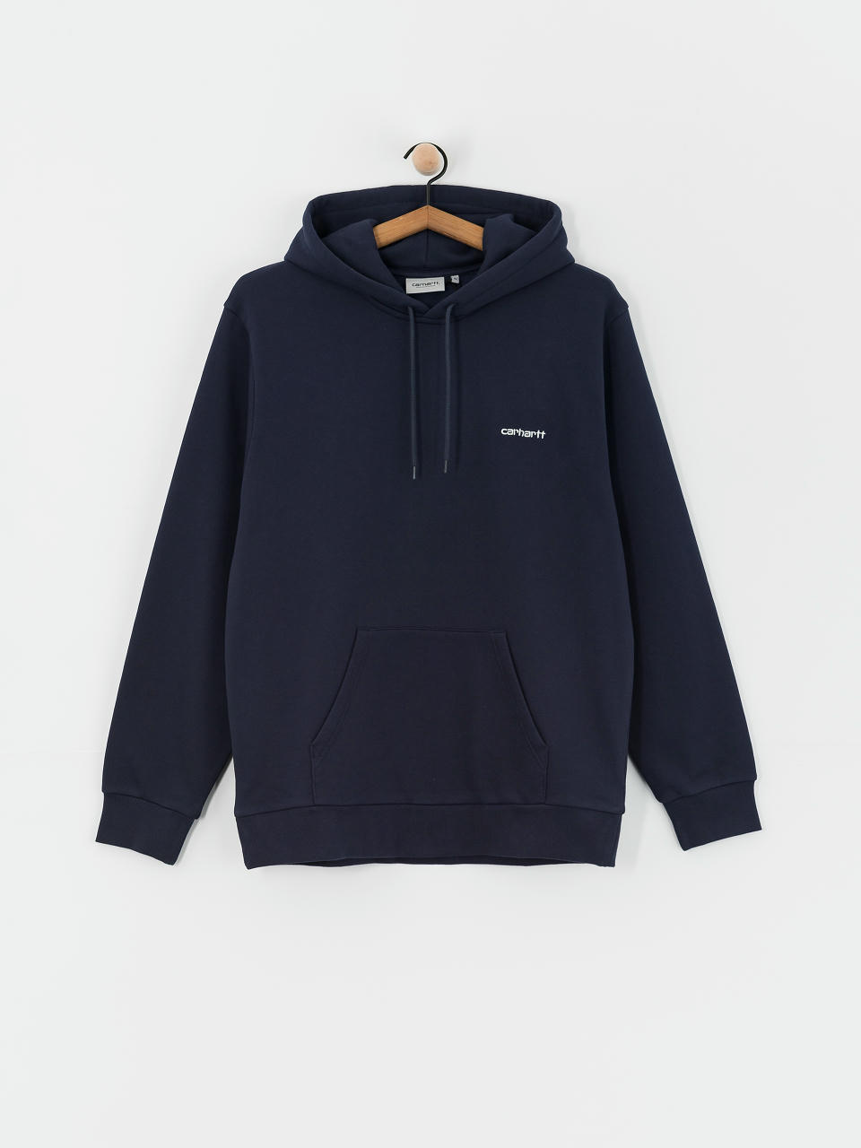 Mikina s kapucí Carhartt WIP Script Embroidery HD (air force blue/white)