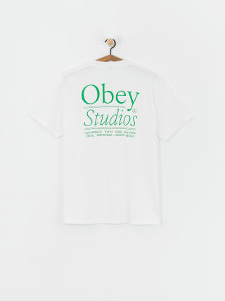 Tričko OBEY Studios (white)