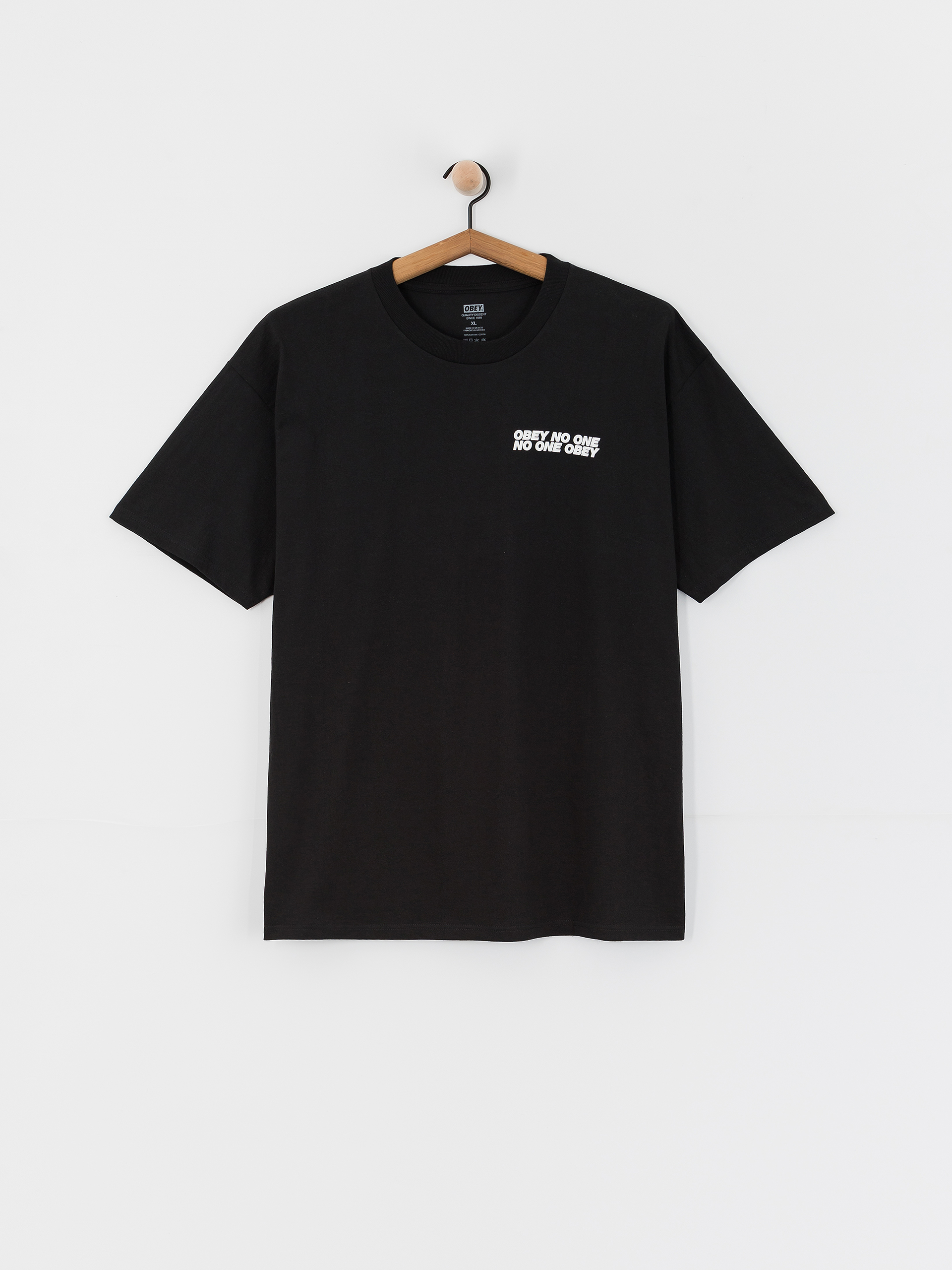 Tričko OBEY No One Obey (black)