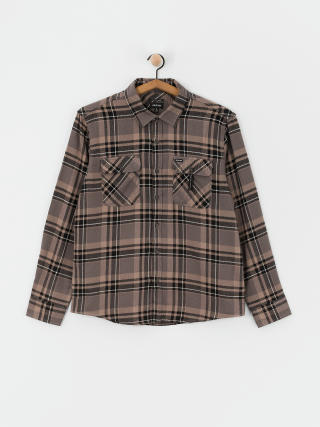 Košile Brixton Bowery Flannel Ls (charcoal/black/cinder grey)