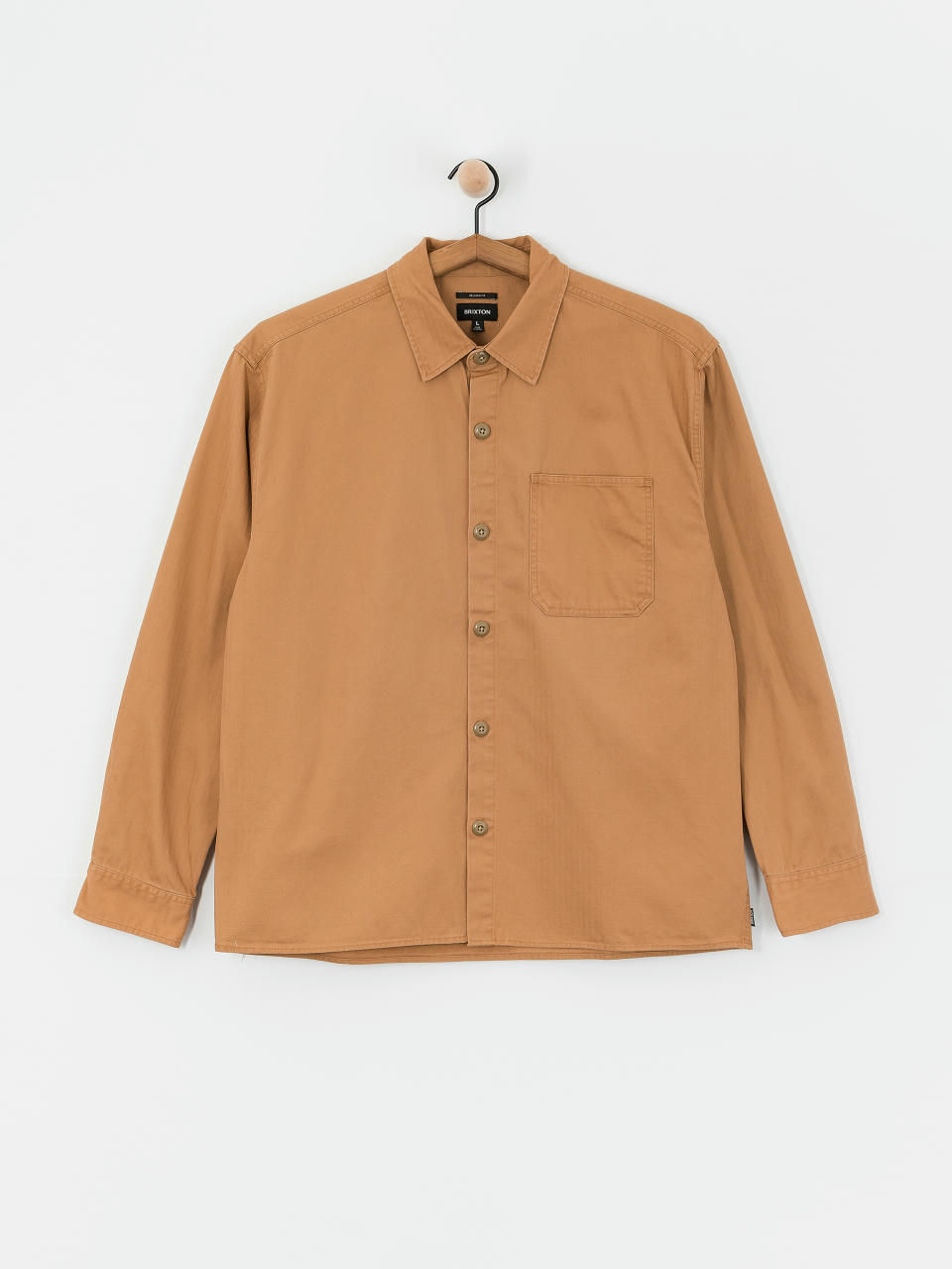 Košile Brixton Selden Overshirt (tobacco brown worn wash)