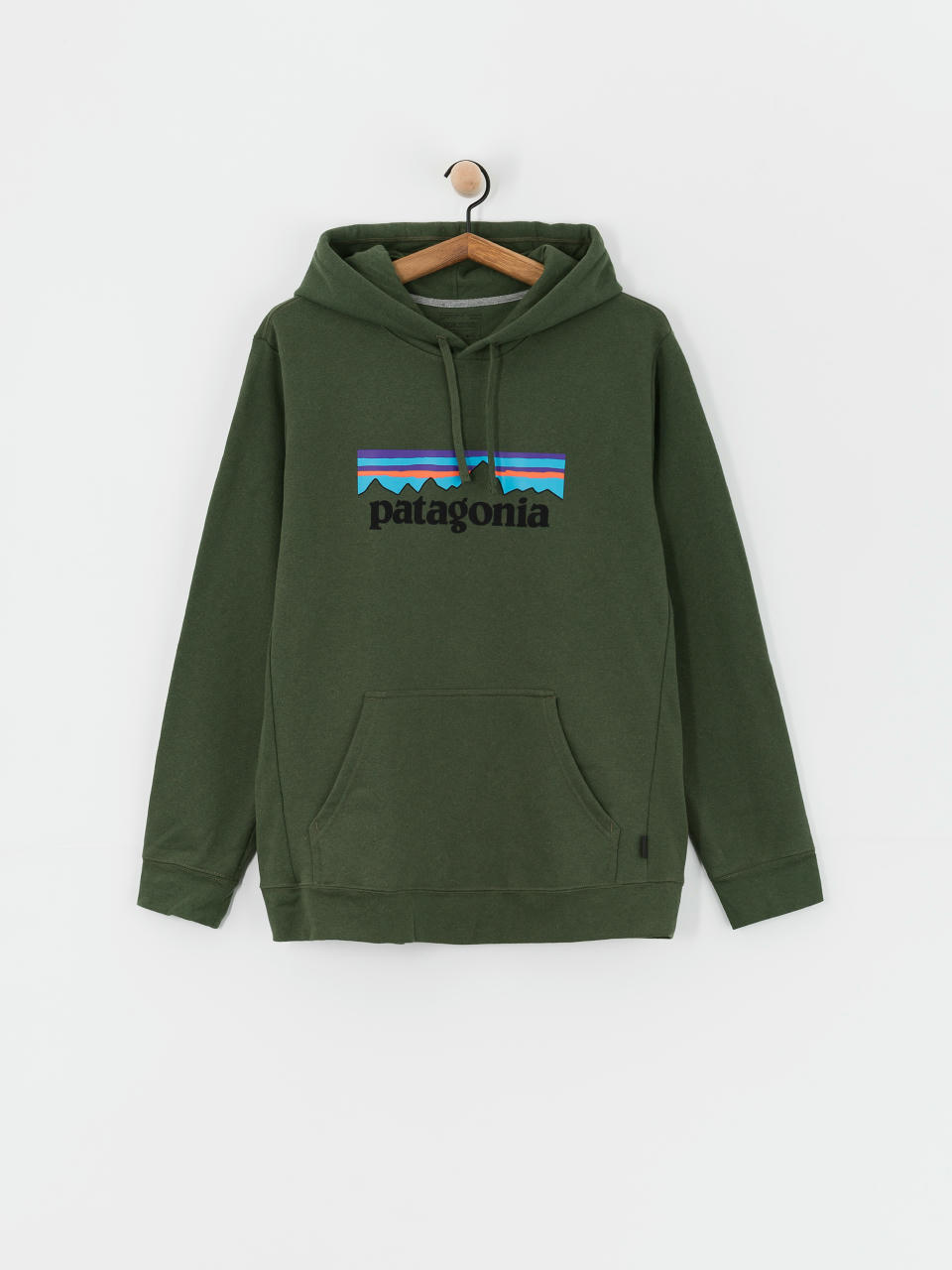 Mikina s kapucí Patagonia P-6 Logo Uprisal HD (torrey pine green)