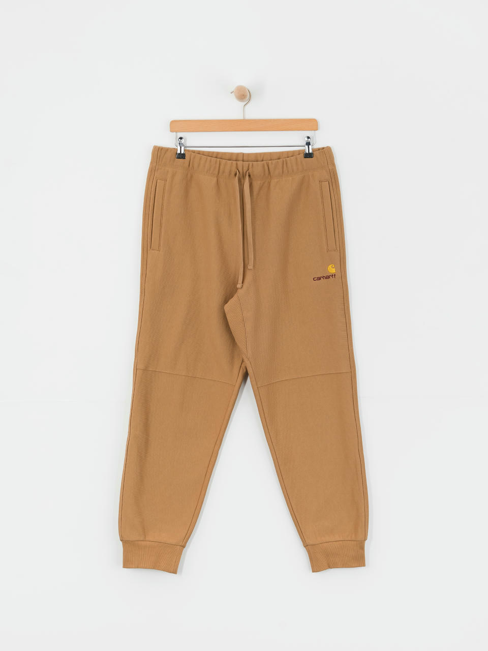 Kalhoty Carhartt WIP American Script Jogging (peanut)