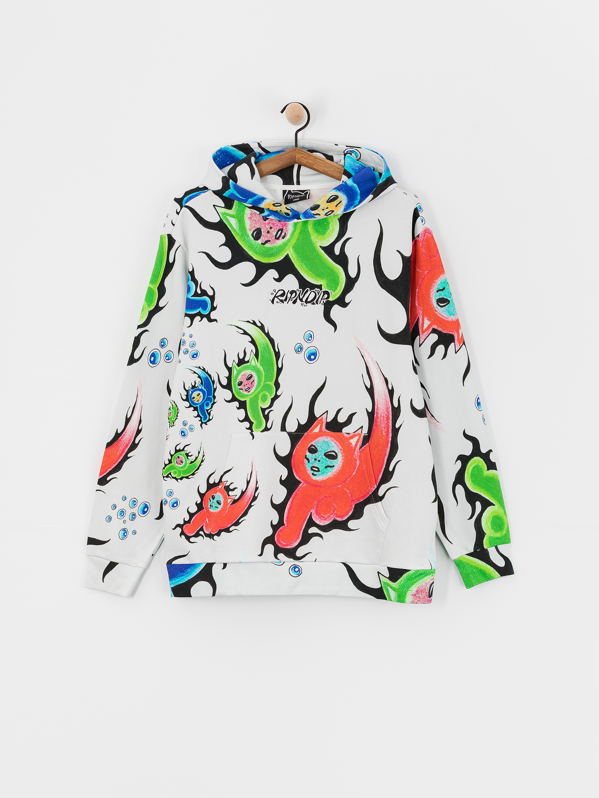 Mikina s kapucí RipNDip Ember HD (dusty grey)