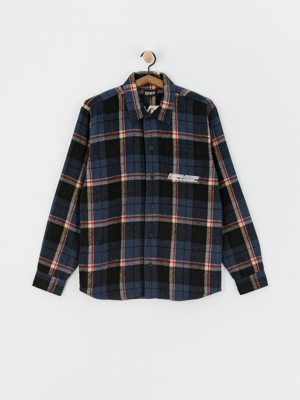 Košile RipNDip Robo Button Up Flannel (navy)