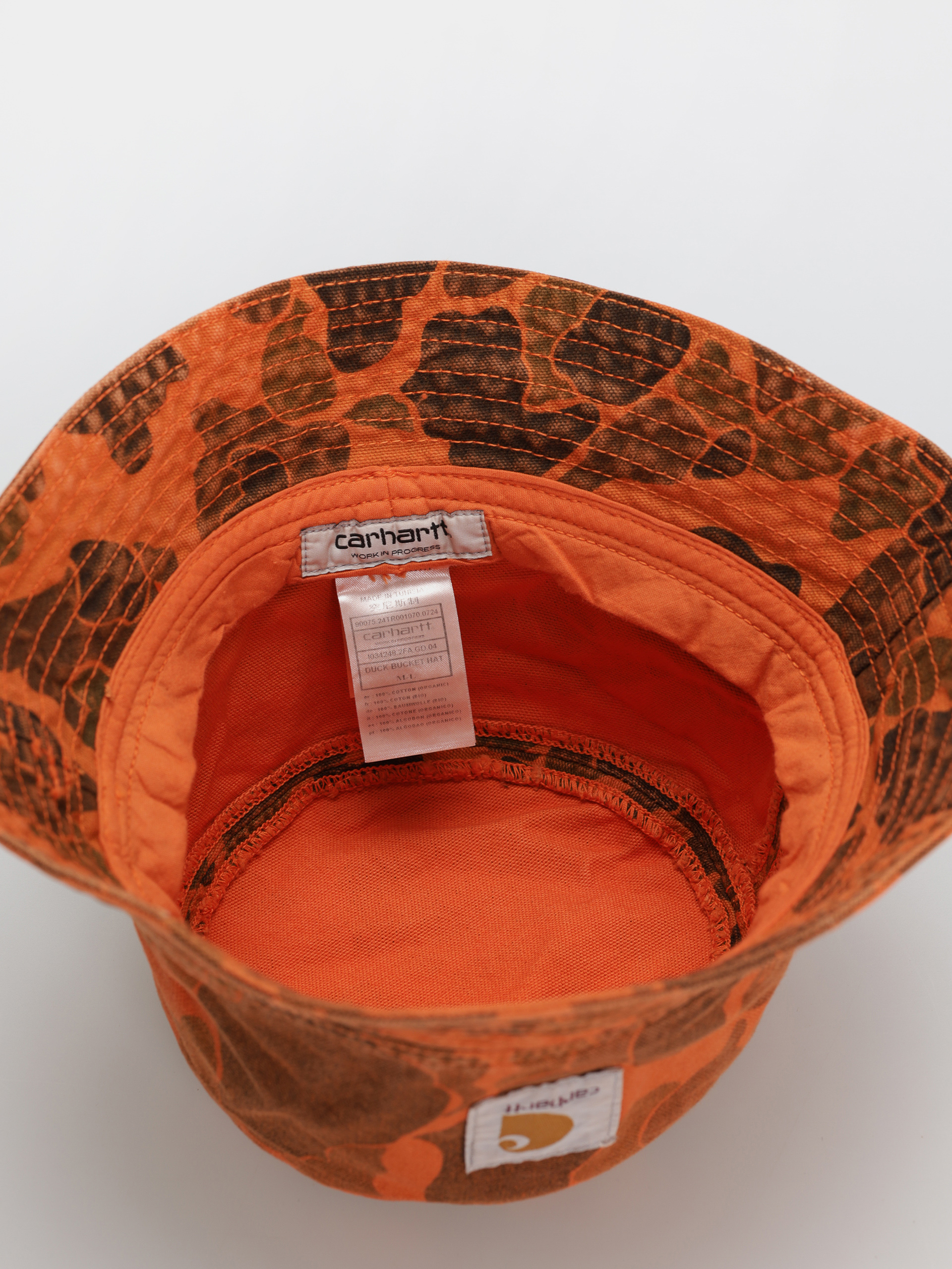 Klobouk Carhartt WIP Duck Bucket (camo duck/green/turmeric)