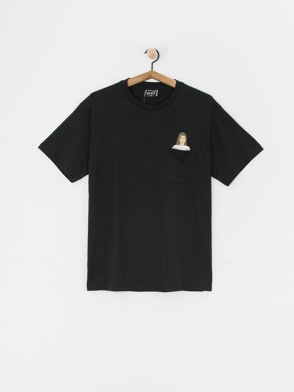 Tričko RipNDip Flashing Kittys Pocket (black)