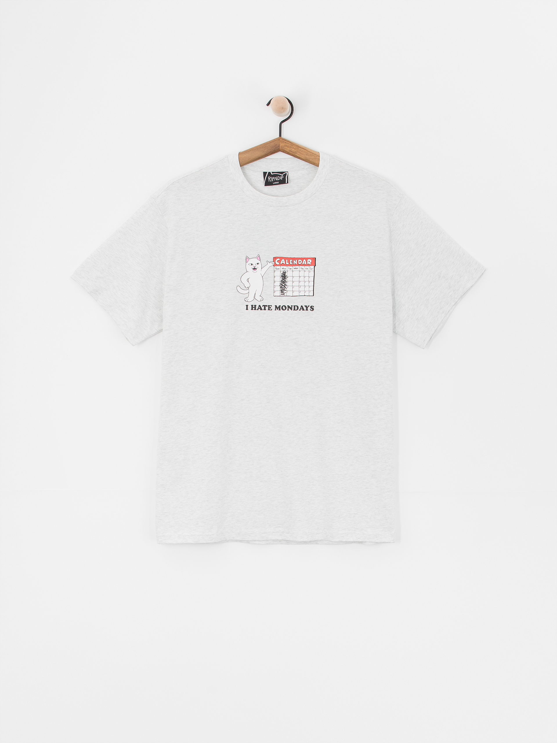 Tričko RipNDip I Hate Mondays (ash heather)
