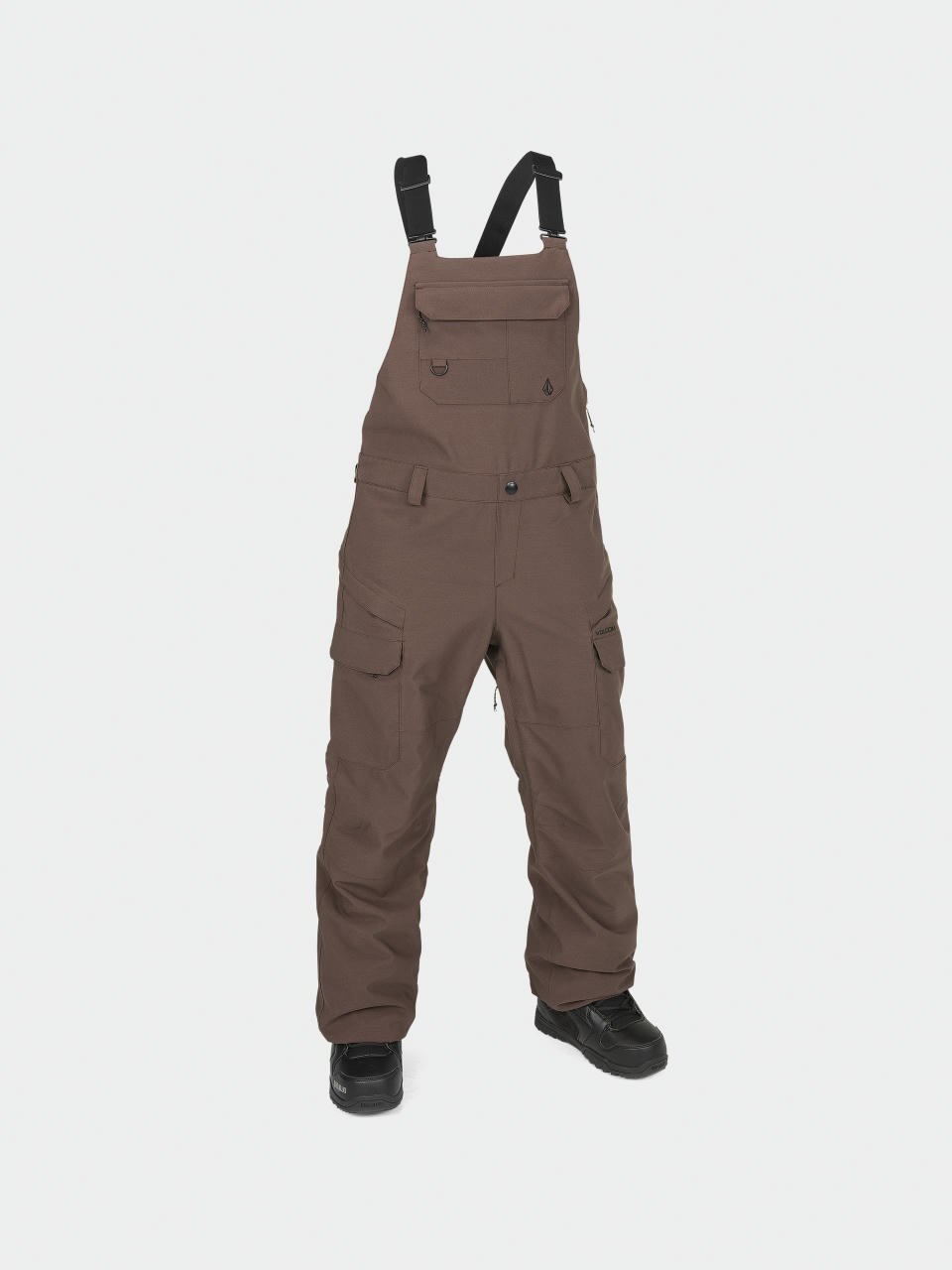 Dámské Snowboardové kalhoty  Volcom Creston 3D Stretch Bib Overall (mahogany)