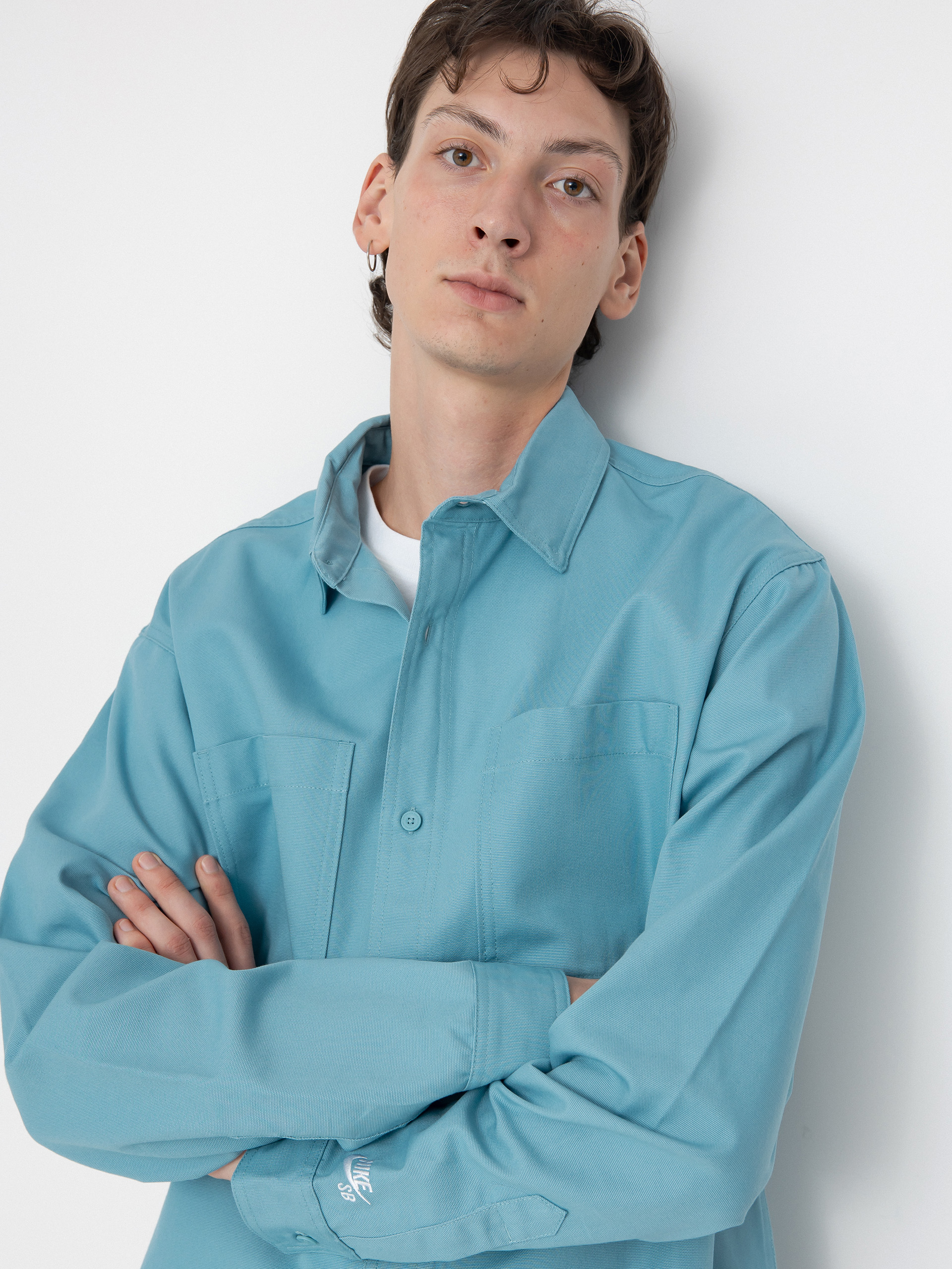 Košile Nike SB New Essential (denim turq/white)