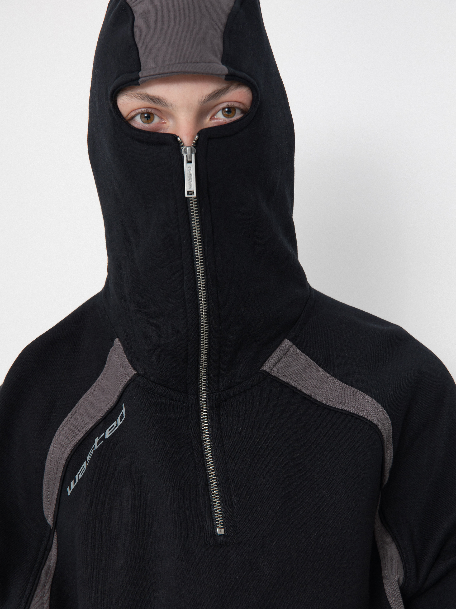 Mikina s kapucí Wasted Paris Arena HD (black/charcoal)