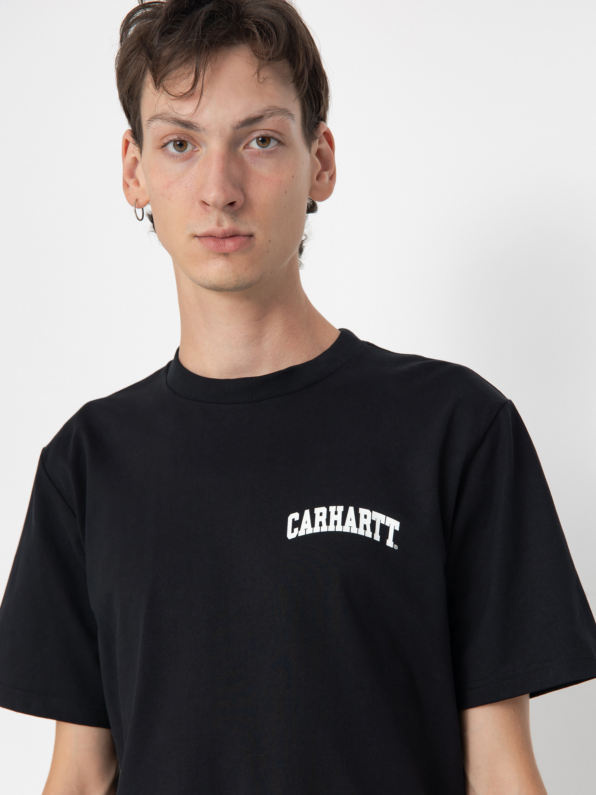 Tričko Carhartt WIP University Script (black/white)