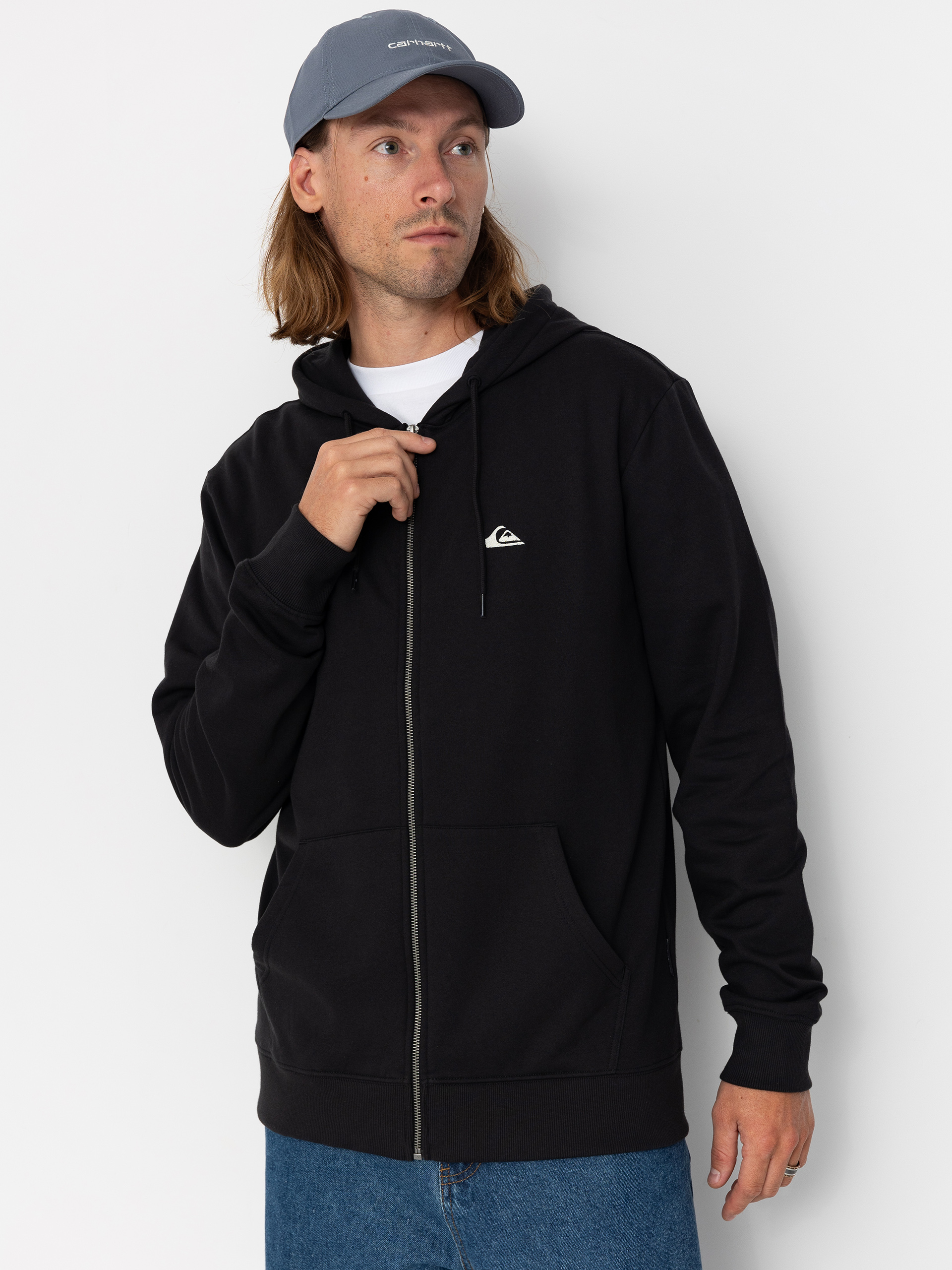 Mikina s kapucí Quiksilver Basic ZHD (black)