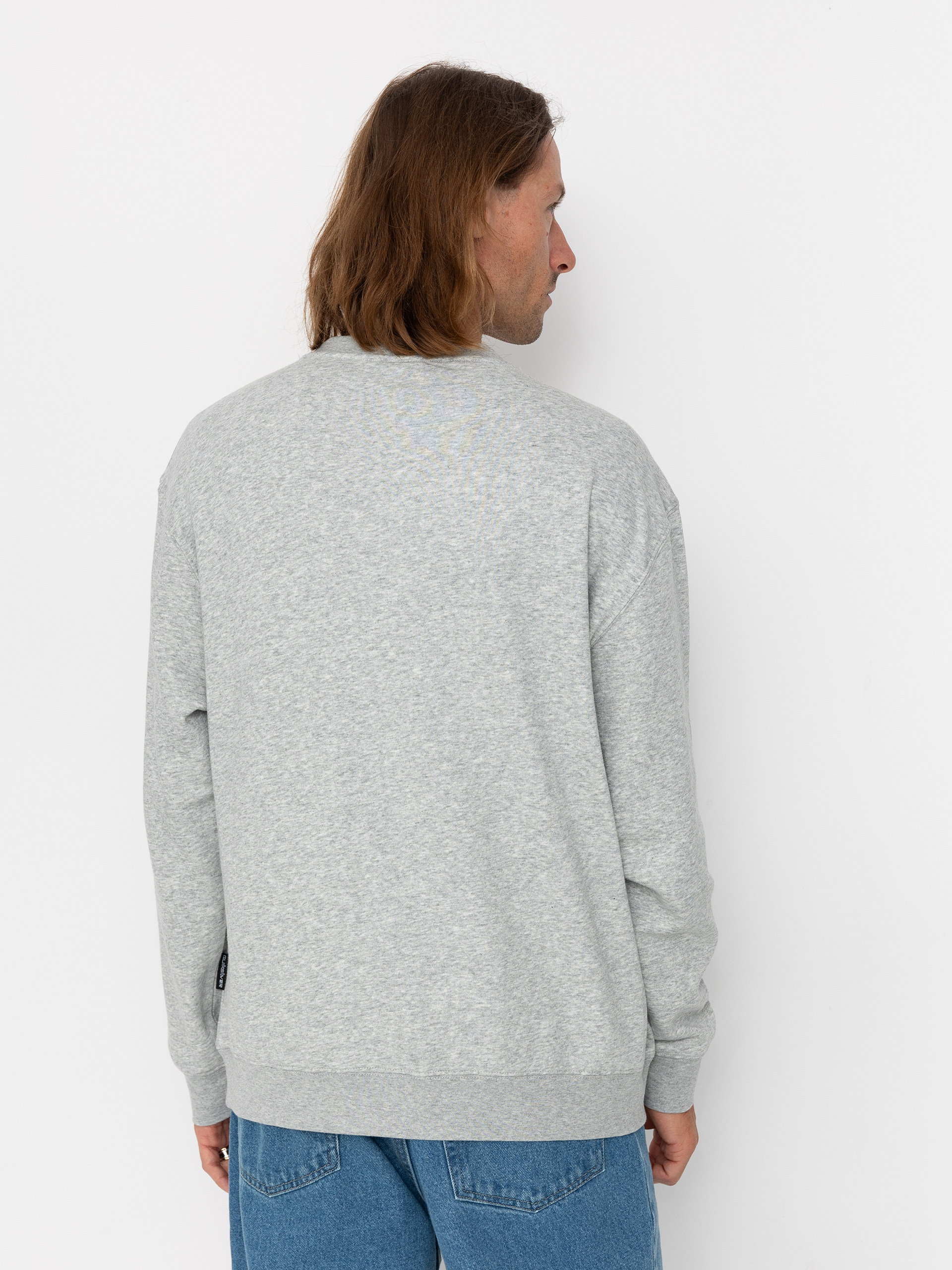 Mikina Quiksilver Graphic Crew (light grey heather)
