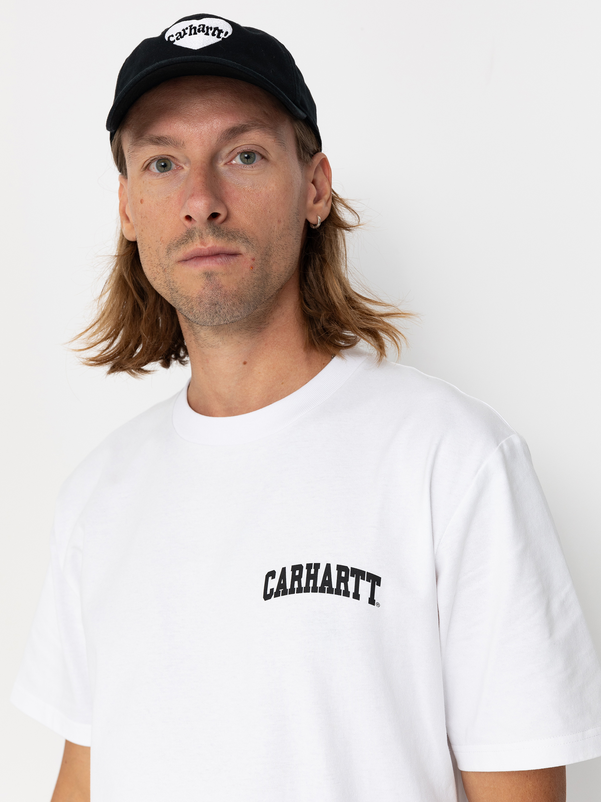 Tričko Carhartt WIP University Script (white/black)