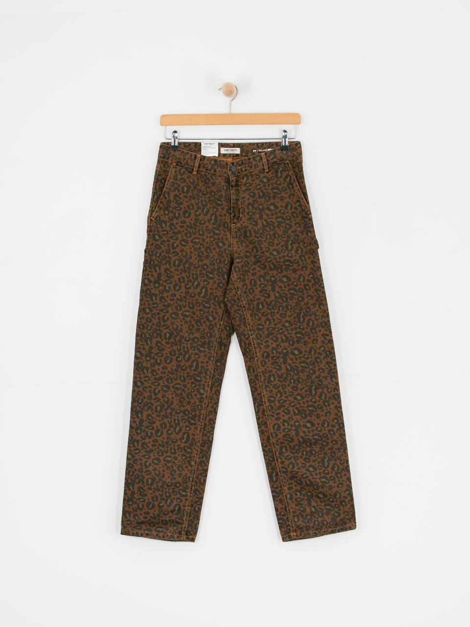 Kalhoty Carhartt WIP Leo Pierce Wmn (camo leo/tamarind/tamarind)