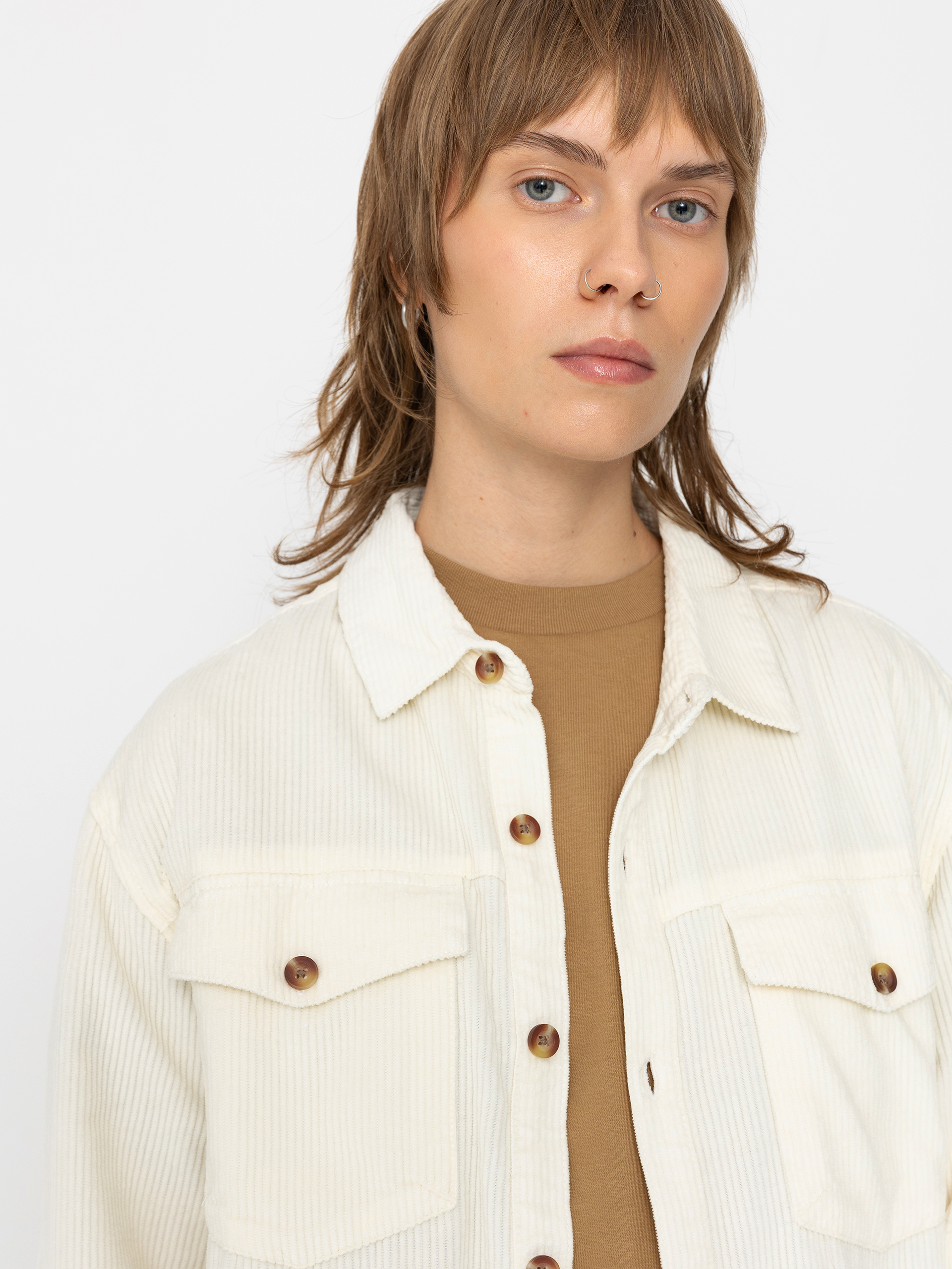 Košile Roxy Let It Go Cord Wmn (egret)