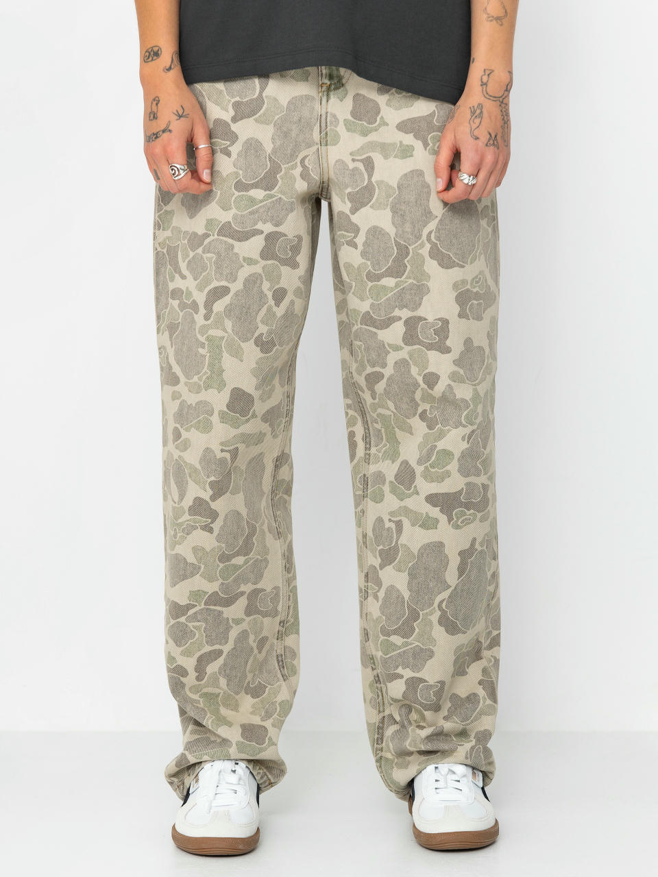 Kalhoty Carhartt WIP Duck Orell Wmn (camo duck/black)