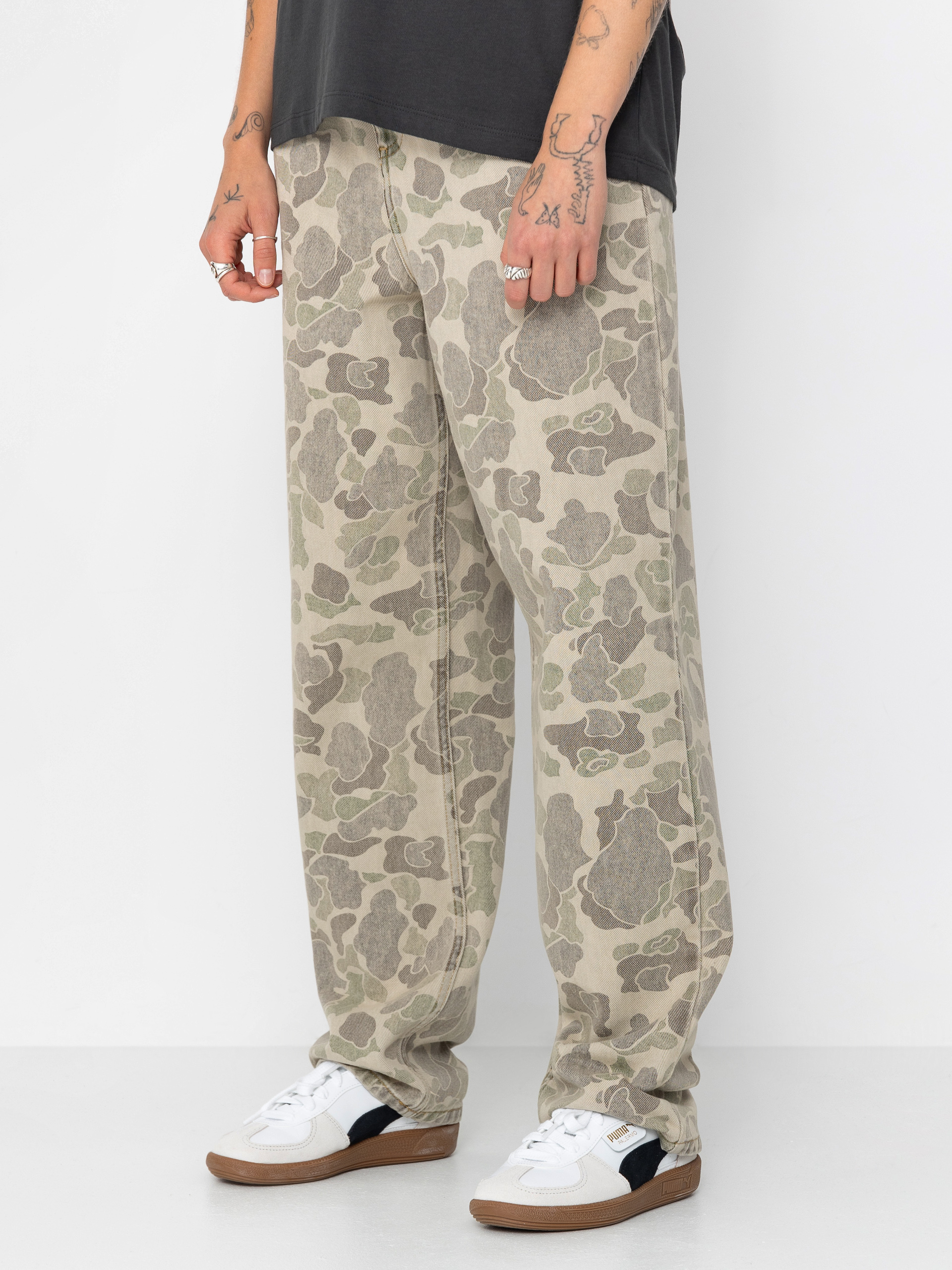 Kalhoty Carhartt WIP Duck Orell Wmn (camo duck/black)
